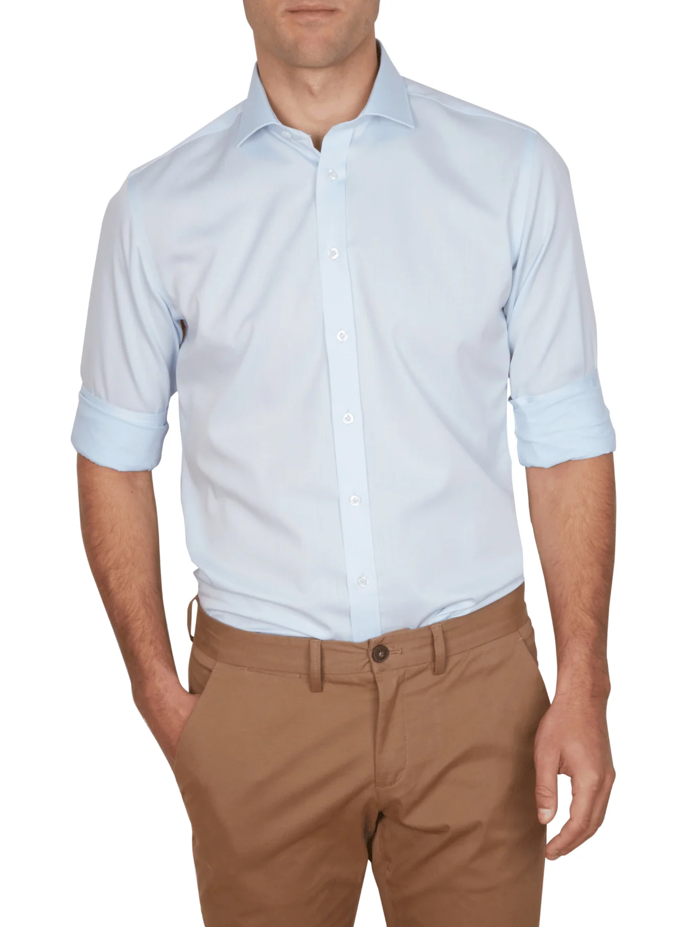 Abelard Non Iron Cotton Twill Slim Fit Shirt - Image 3