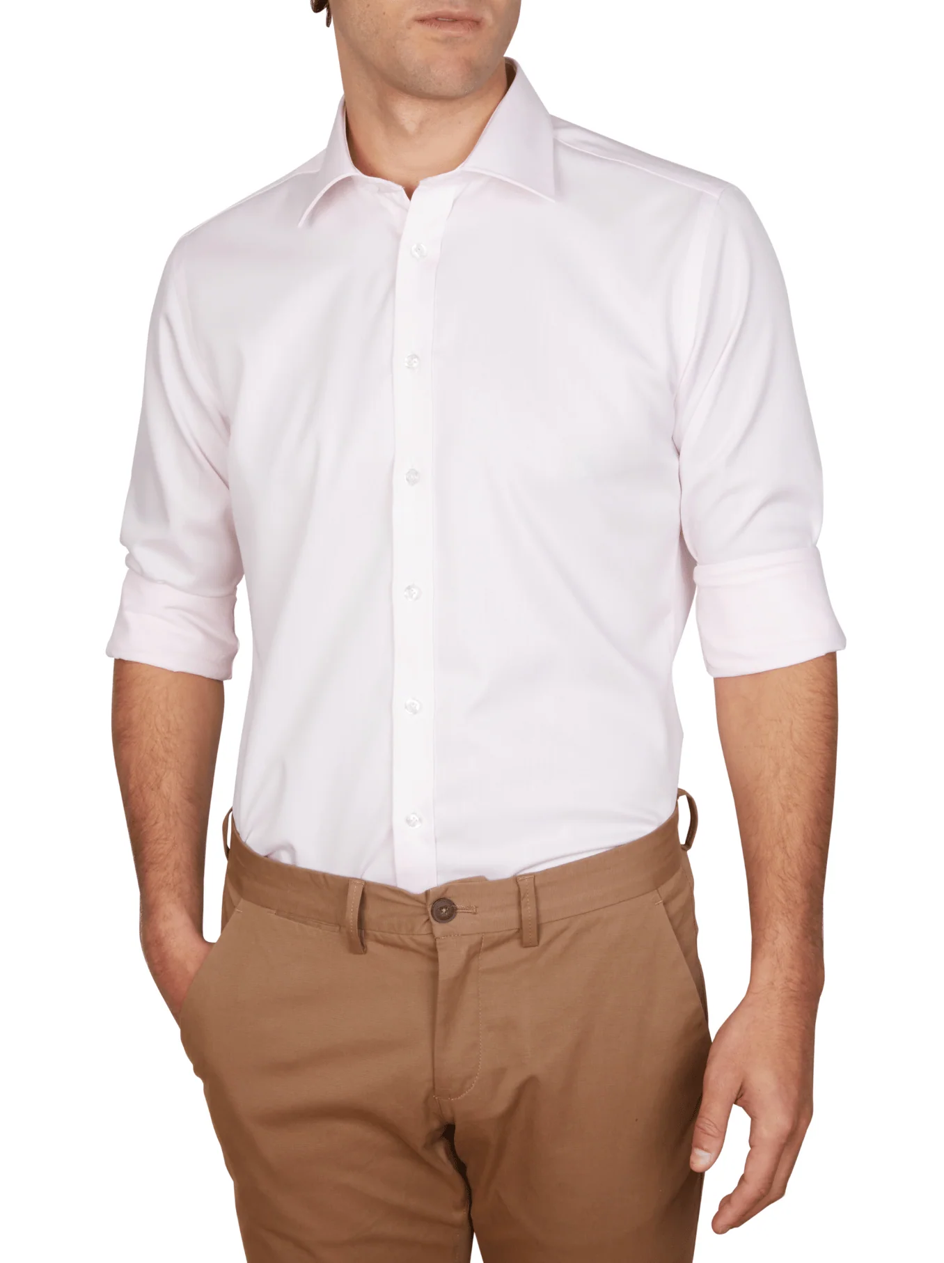 Abelard Non Iron Cotton Twill Slim Fit Shirt - Image 3