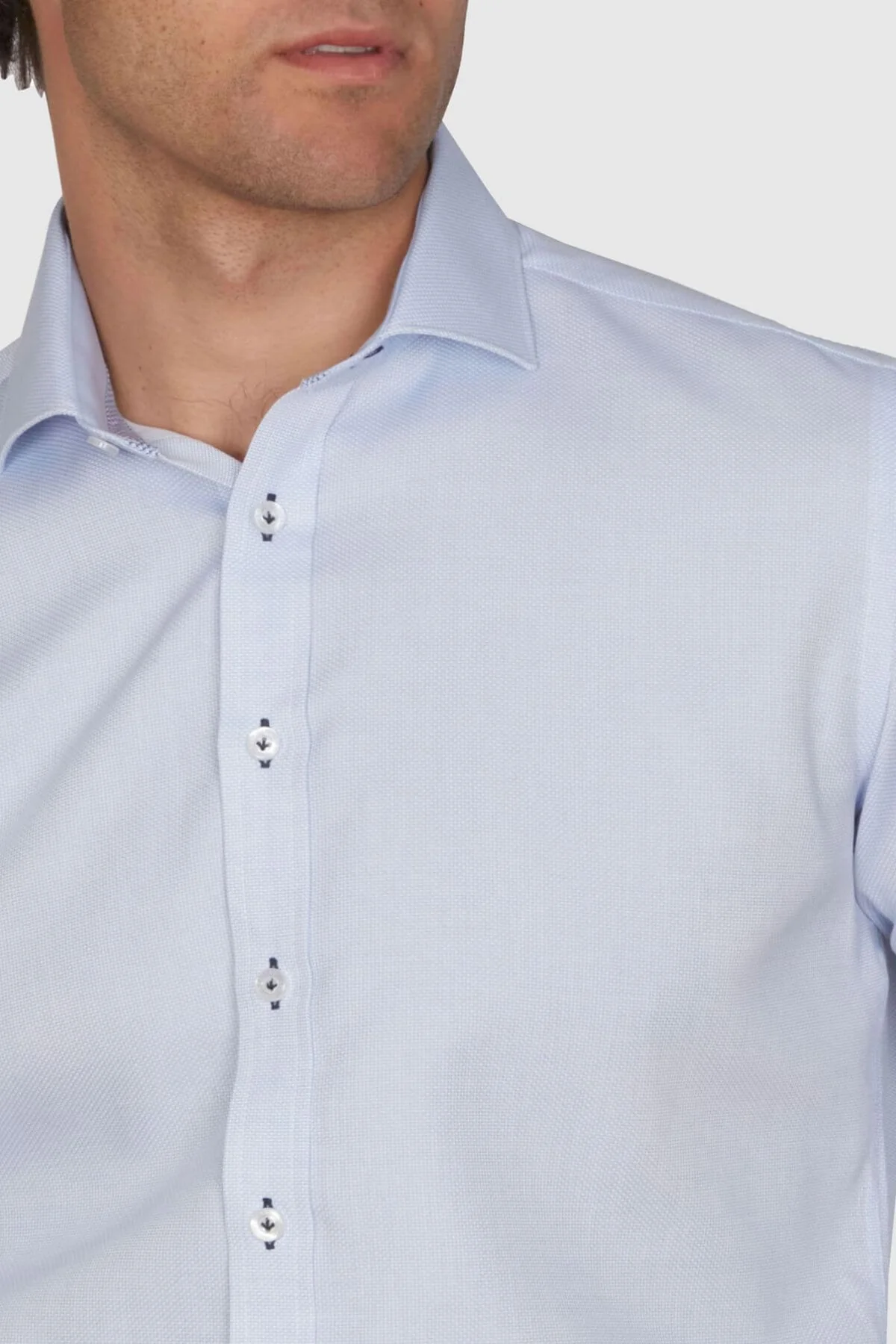 Abelard Waffle Dobby Slim Fit Shirt - Image 3