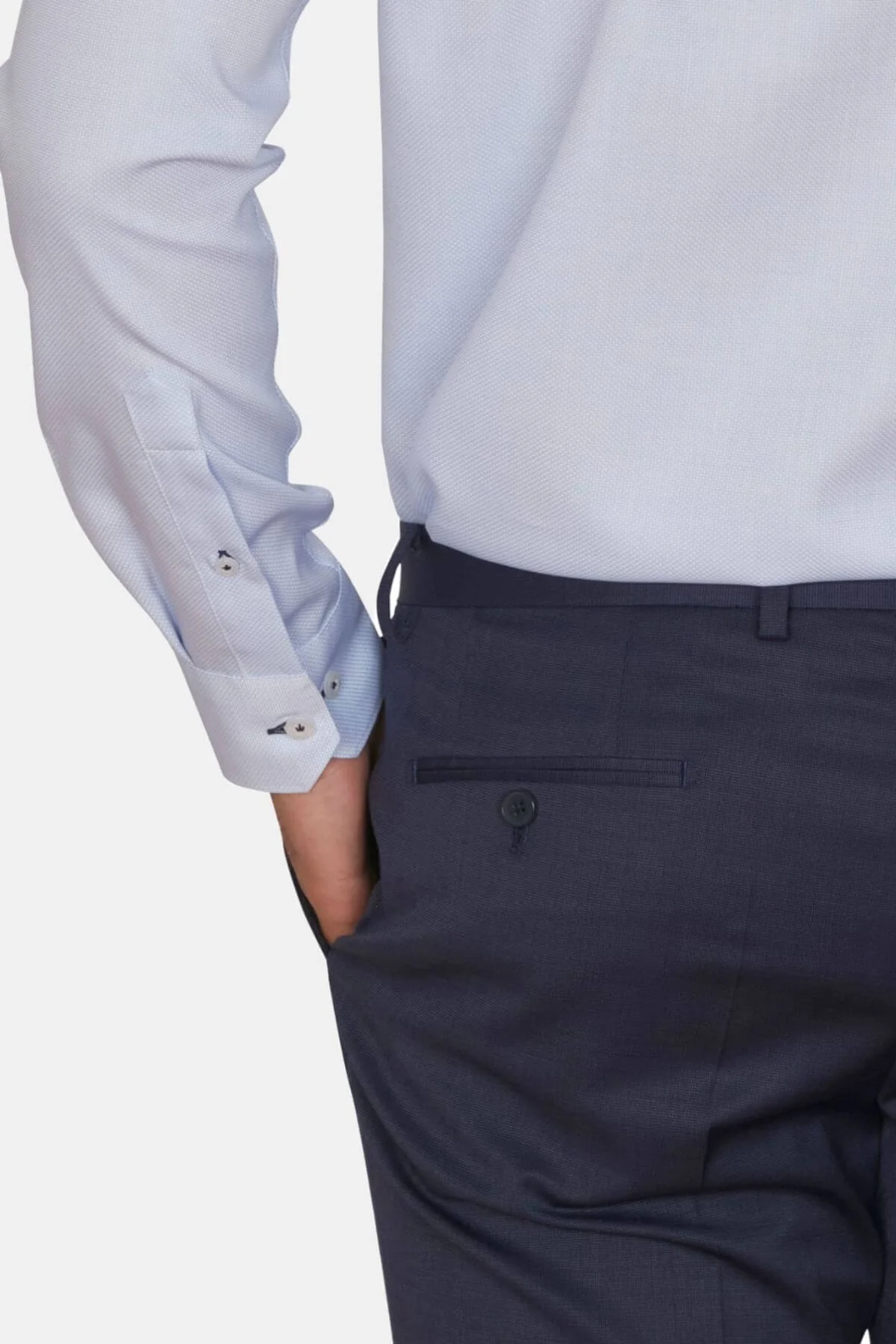 Abelard Waffle Dobby Slim Fit Shirt - Image 4