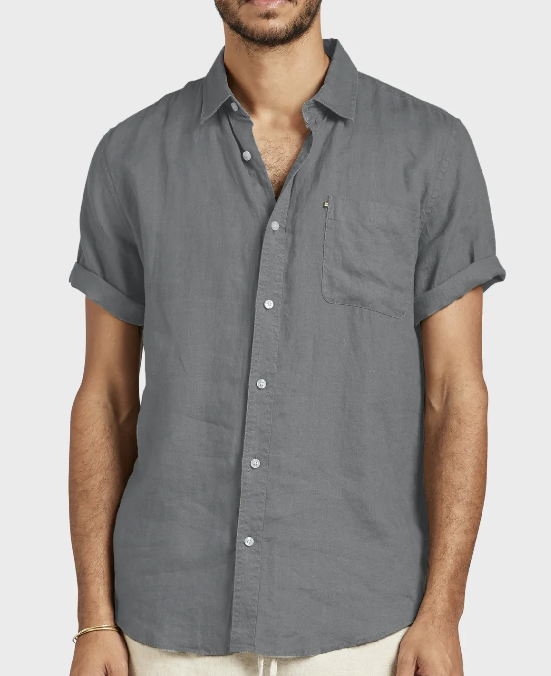 Academy Brand Hampton Linen Short Sleeve Shirt
