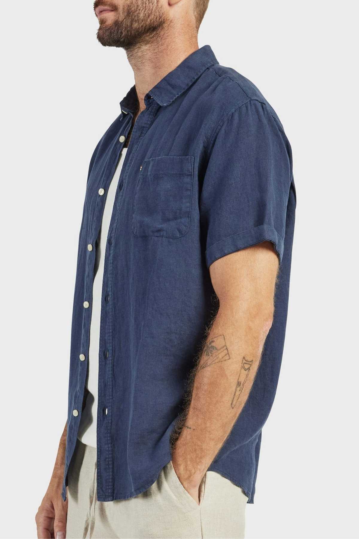 Academy Brand Hampton Linen Short Sleeve Shirt - Image 2