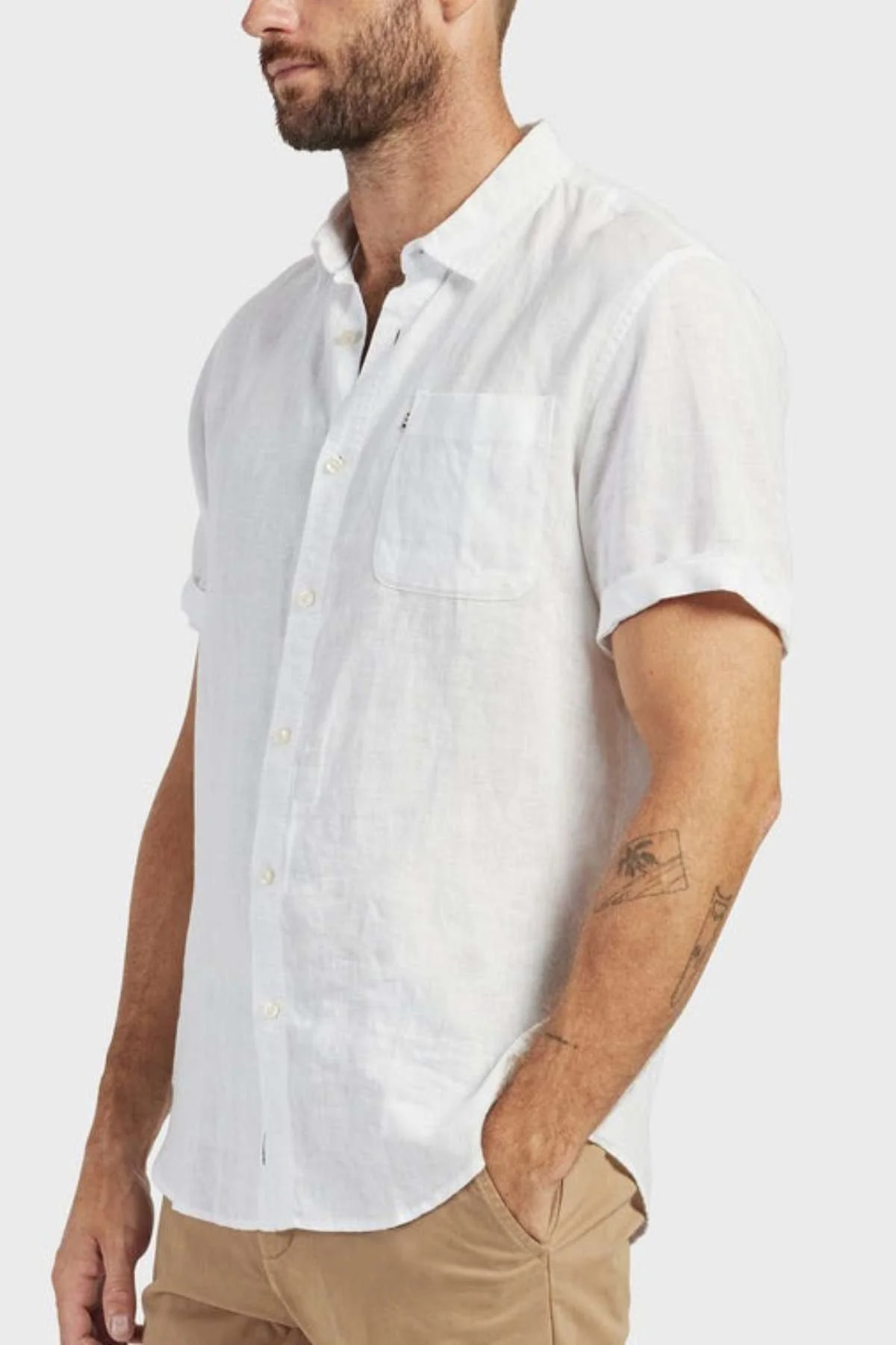 Academy Brand Hampton Linen Short Sleeve Shirt - Image 3