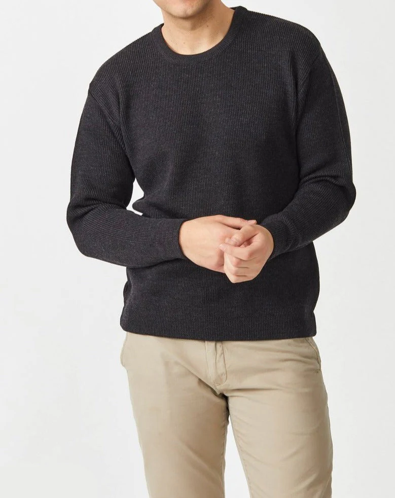 Aklanda Fishermans Rib Crew Pullover