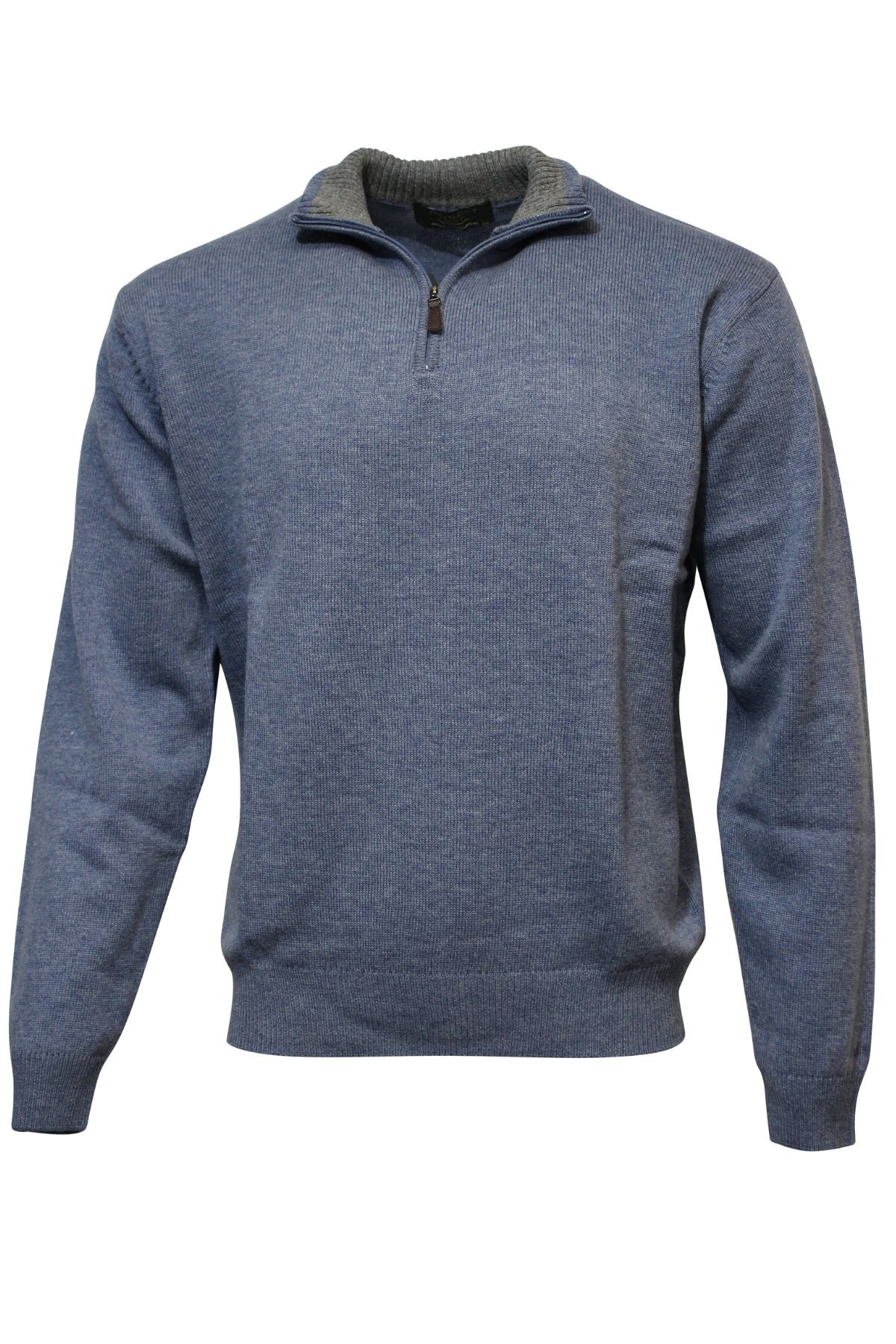 Ansett Gold Luxury Wool Cashmere Half Zip Knit