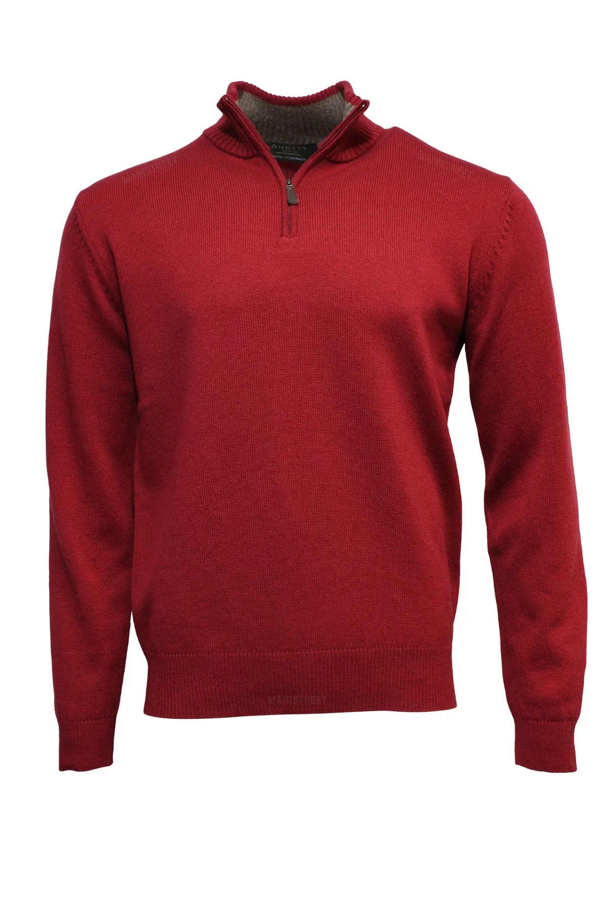 Ansett Gold Luxury Wool Cashmere Half Zip Knit