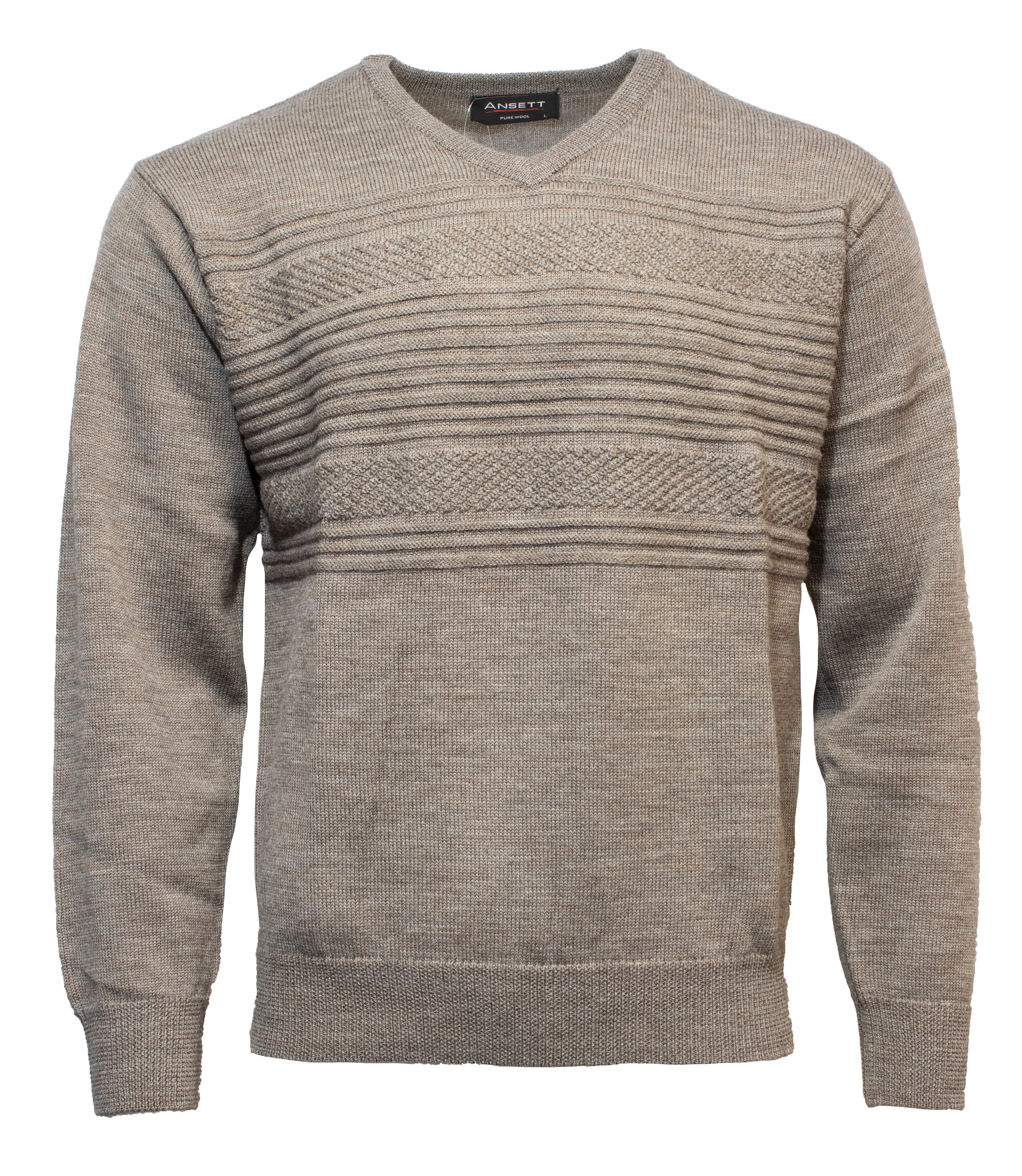Ansett Pure New Wool Vee Neck - Image 2
