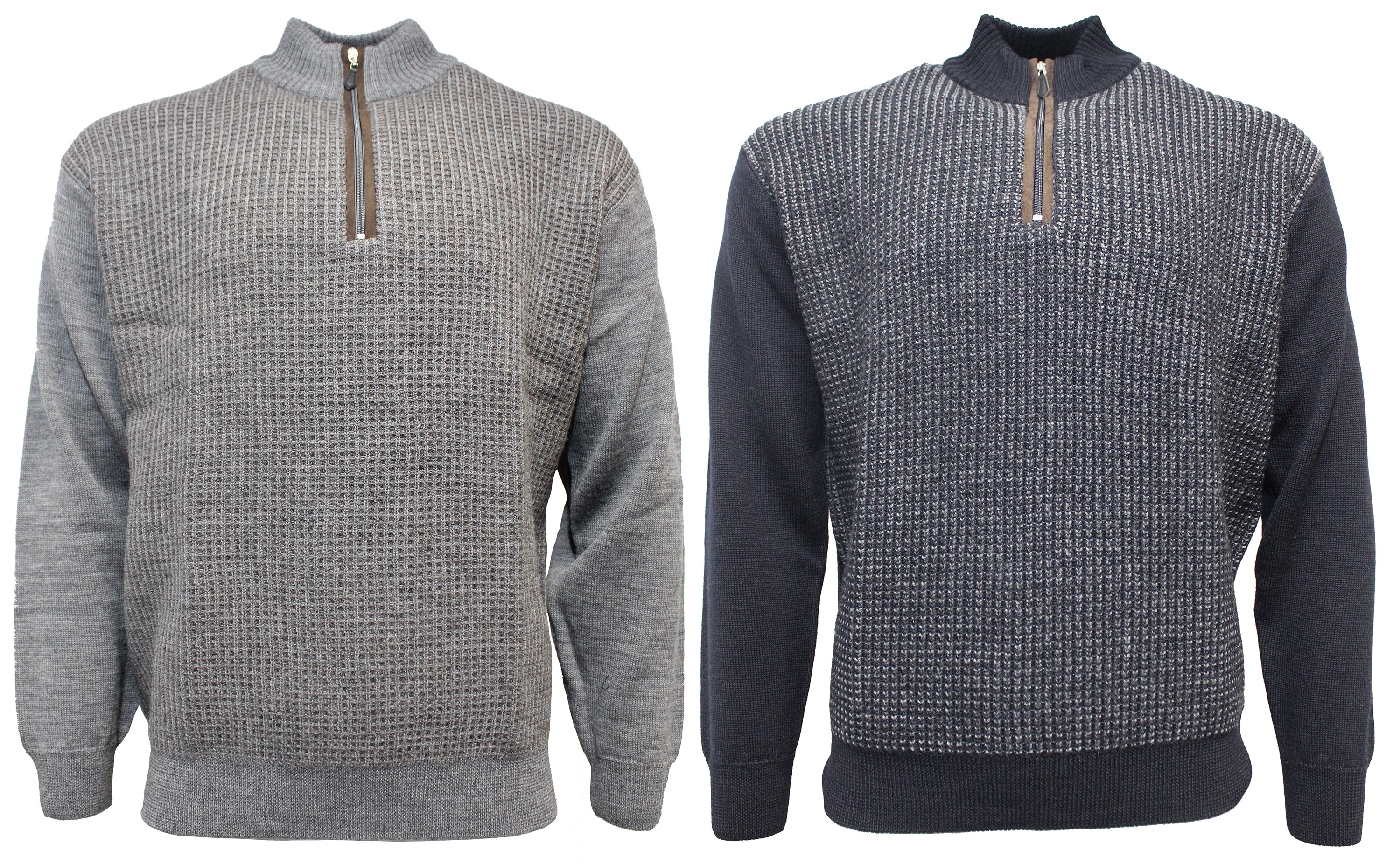 Ansett Pure Wool Crow Foot Half Zip - Image 3