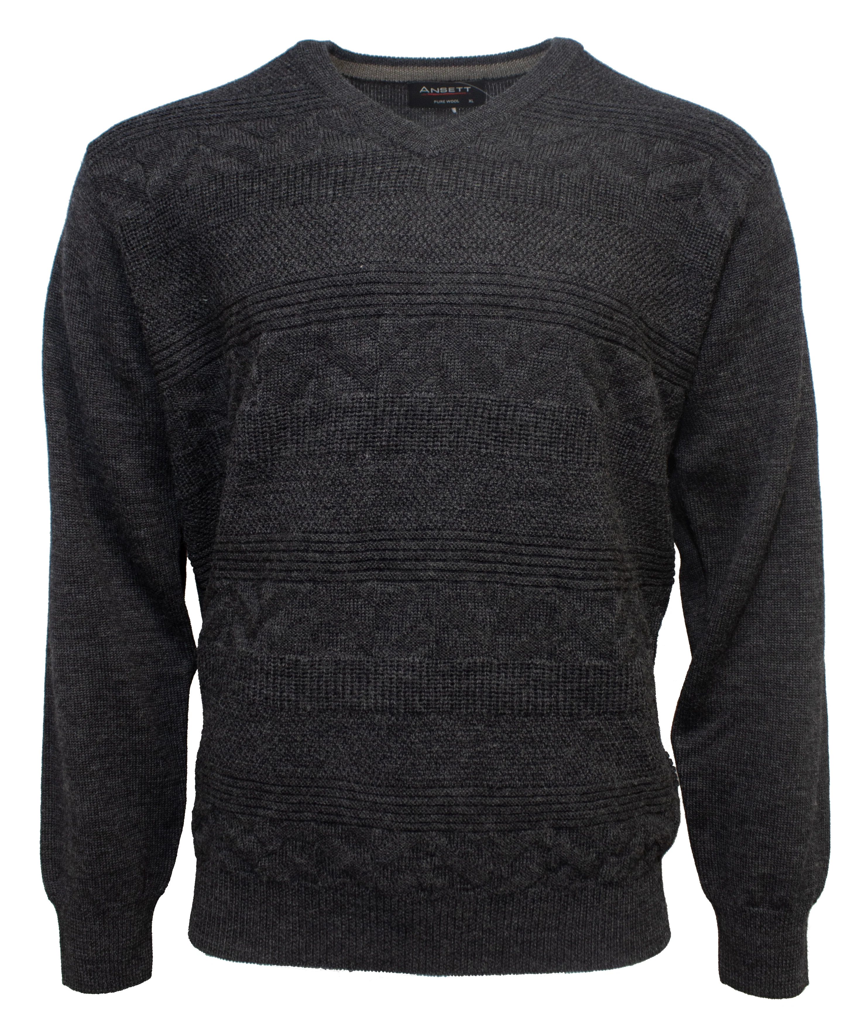 Ansett Pure Wool Geometric Knit - Image 2