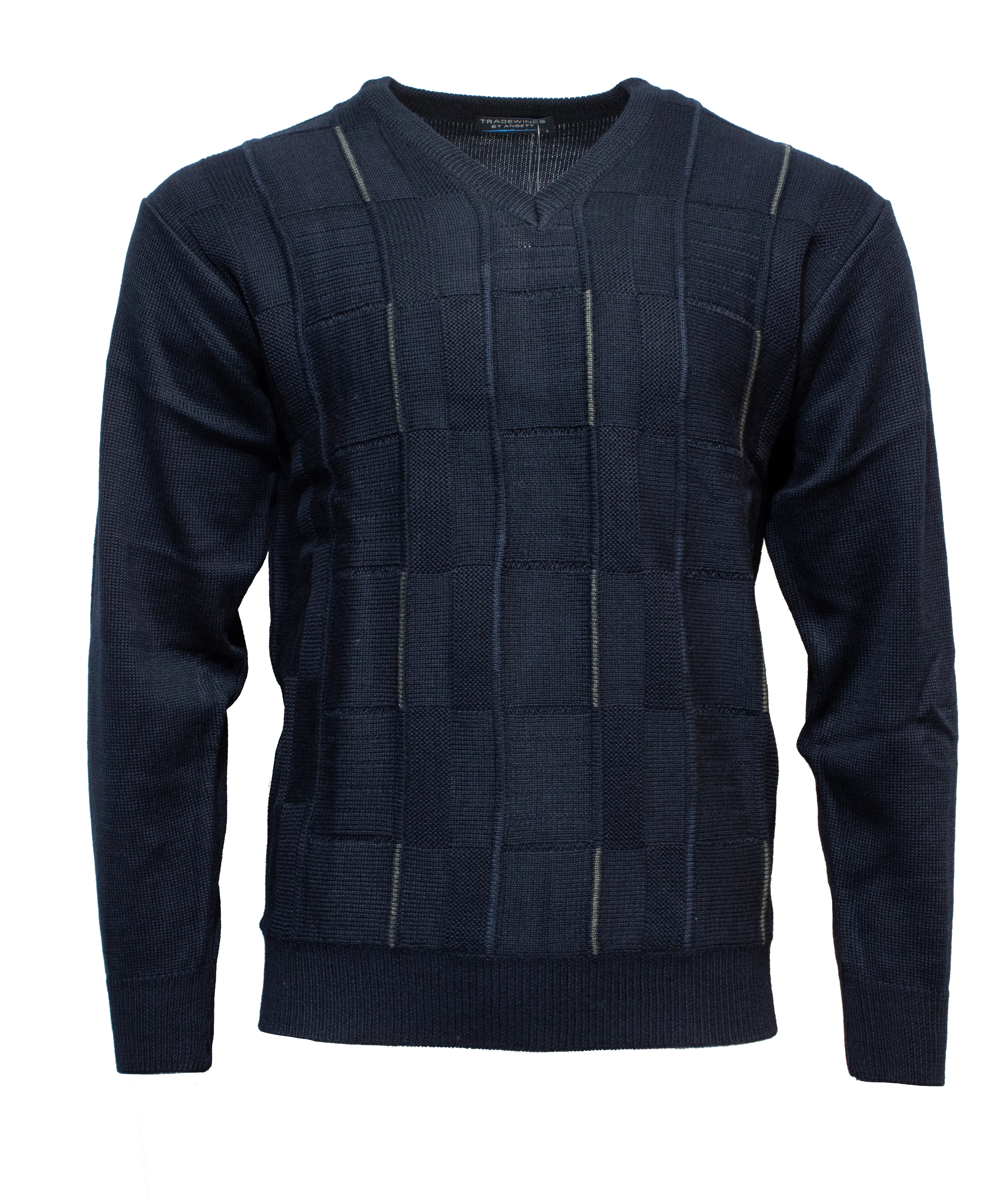 Ansett Tradewinds Wool Blend Vee Knit