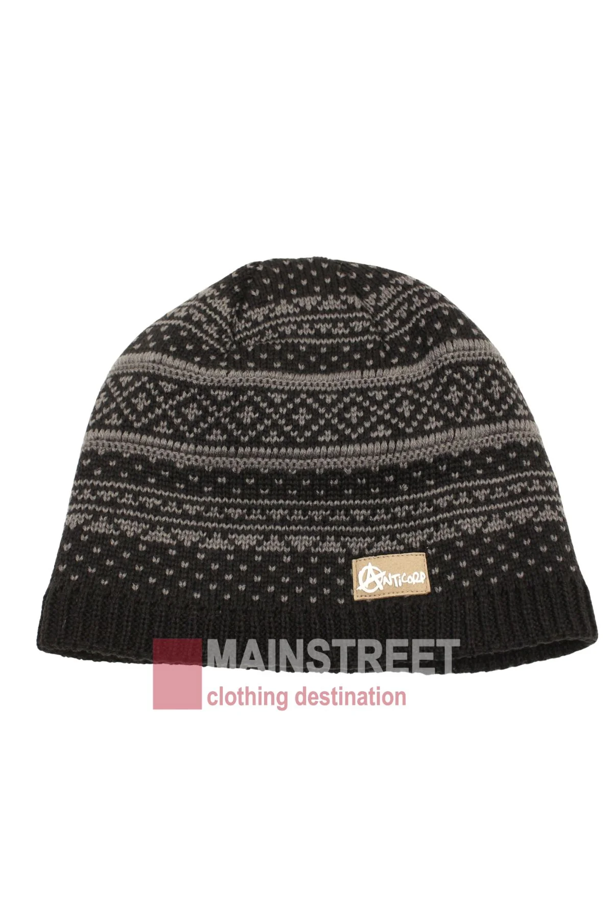 Anticorp Mens Jacquard Lined Beanie
