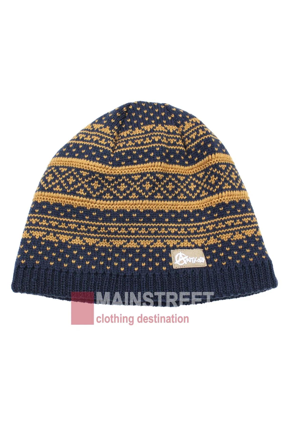 Anticorp Mens Jacquard Lined Beanie