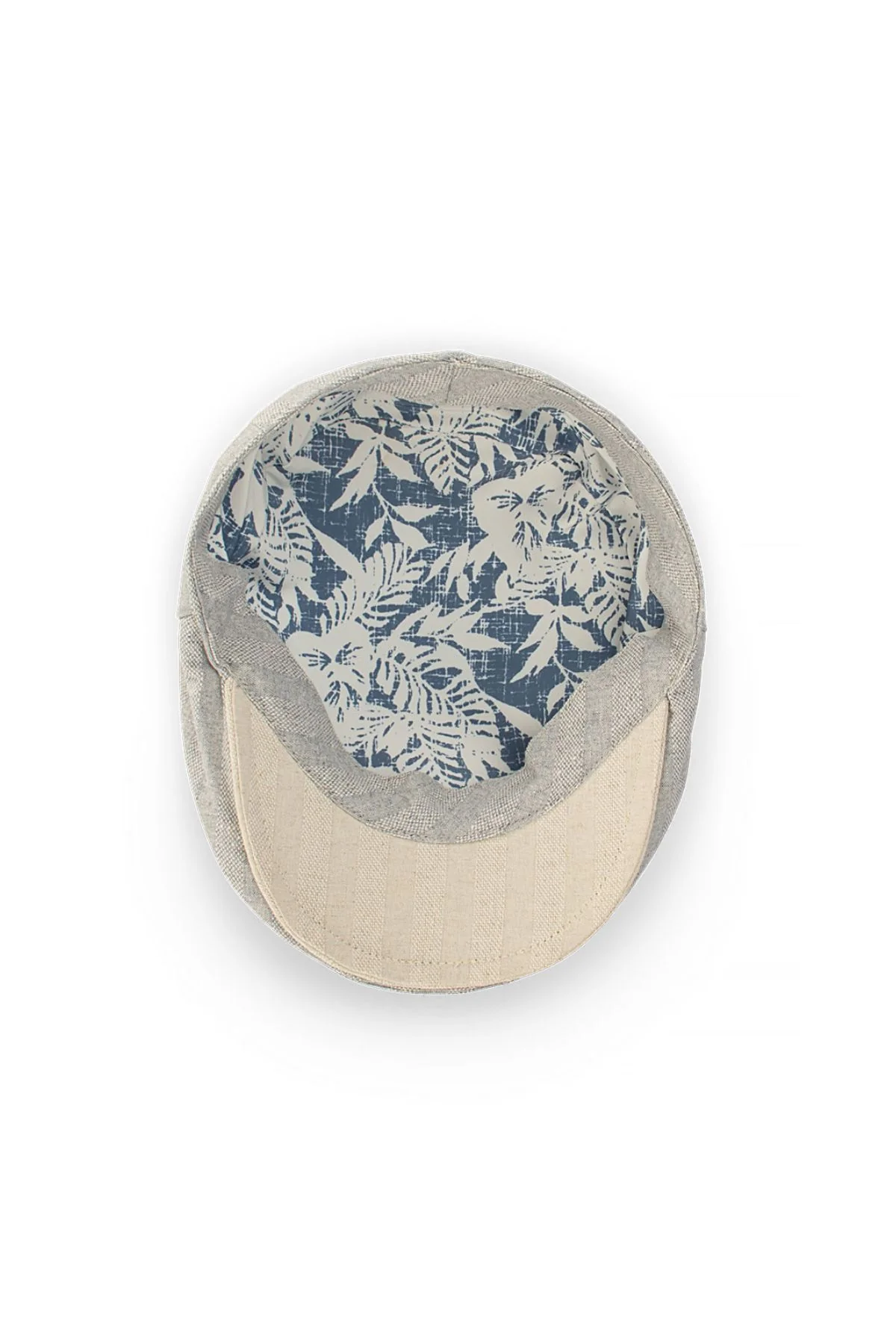 Avenel Manhattan Linen Blend Textured Flat Cap - Image 2