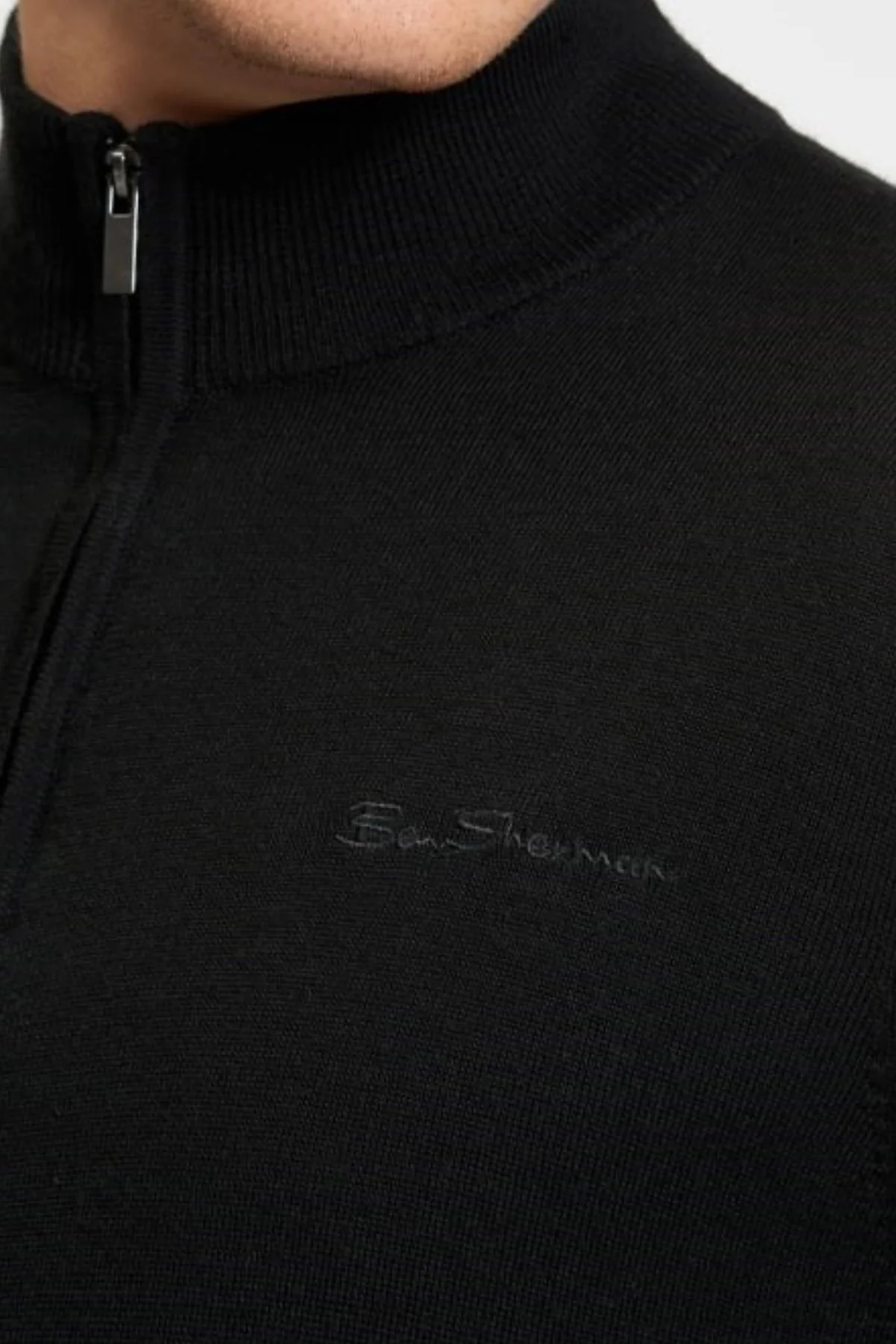 Ben Sherman Merino Half Zip Knit - Image 3