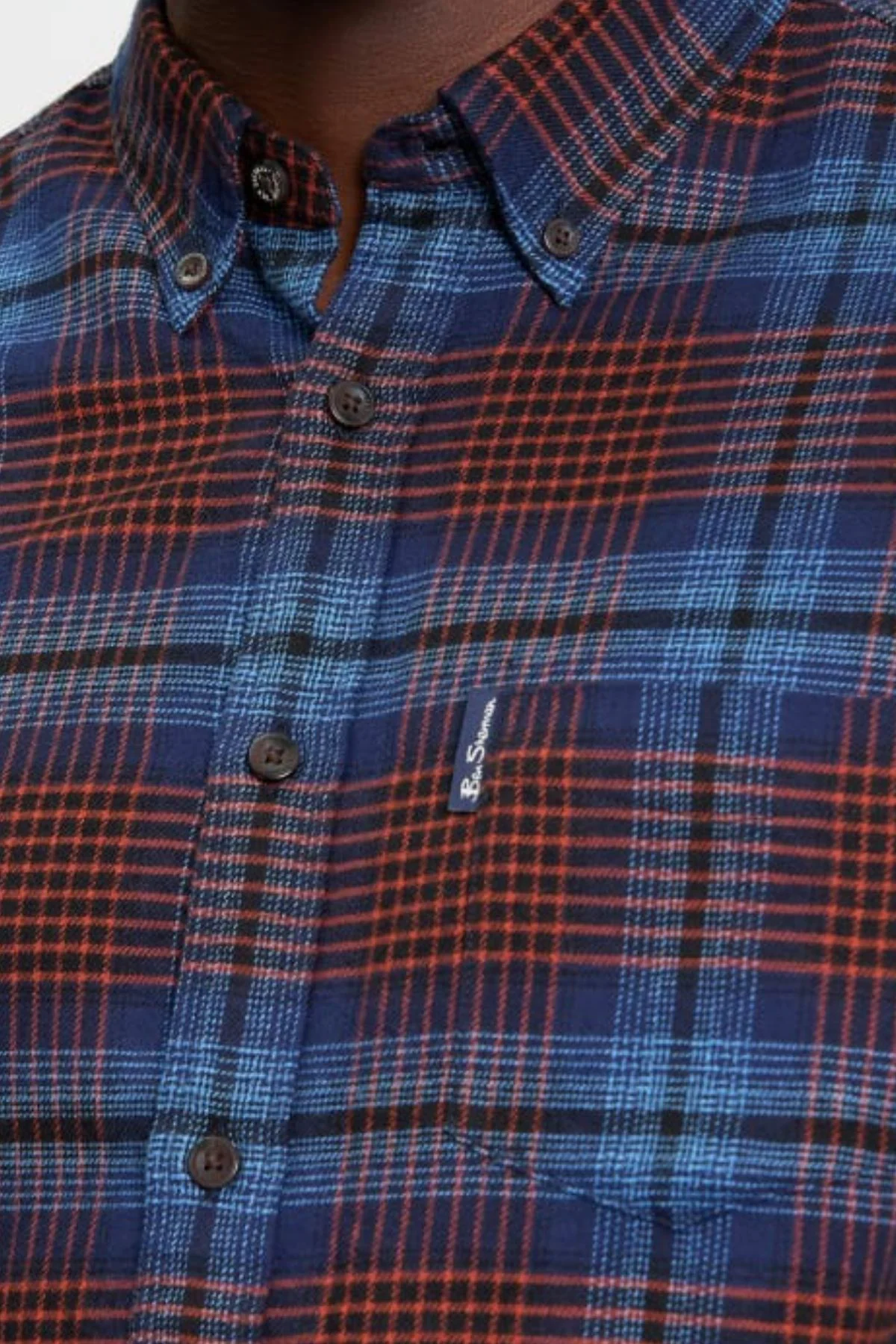 Ben Sherman Ombre Check Shirt - Image 3