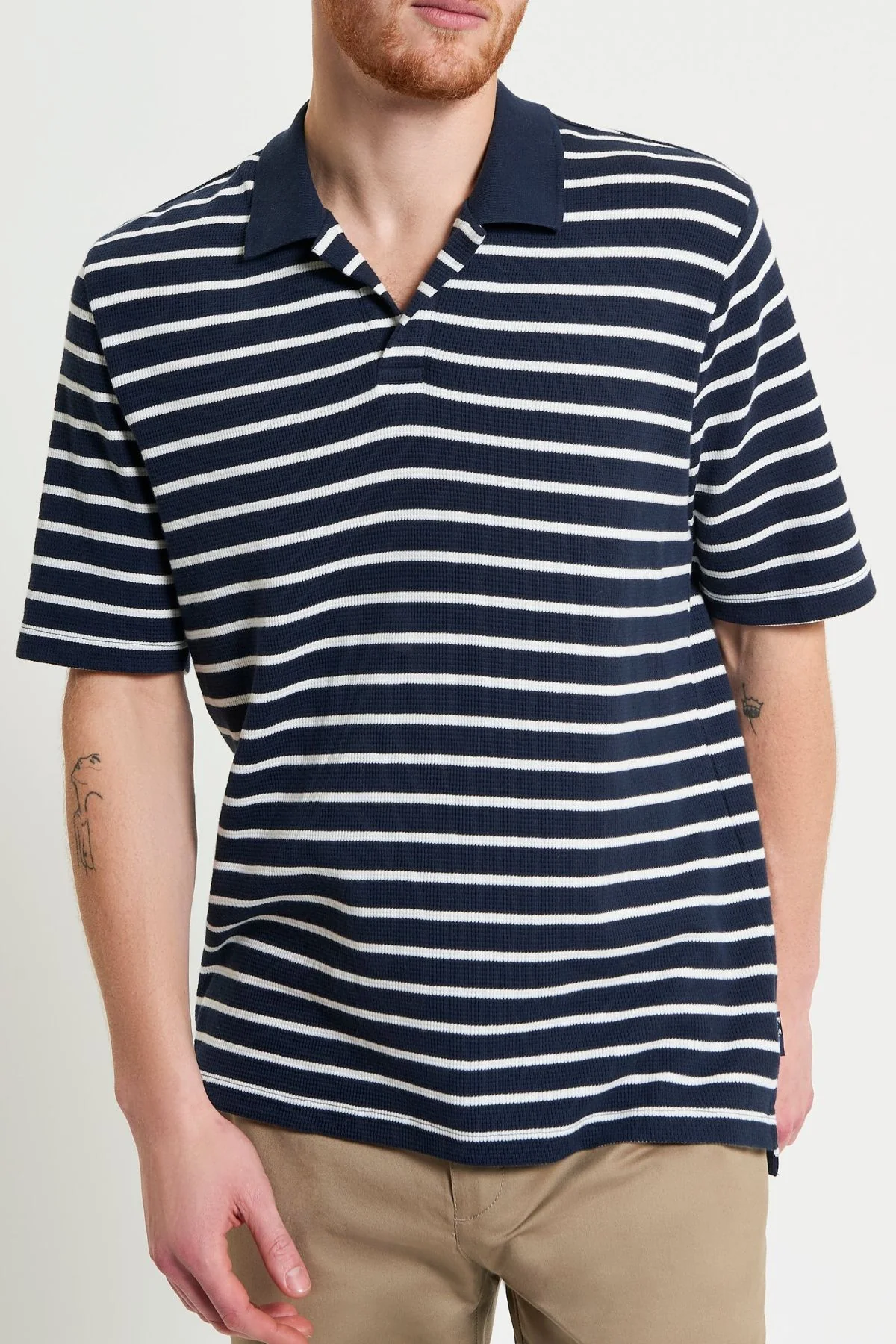 Ben Sherman Waffle Stripe Polo