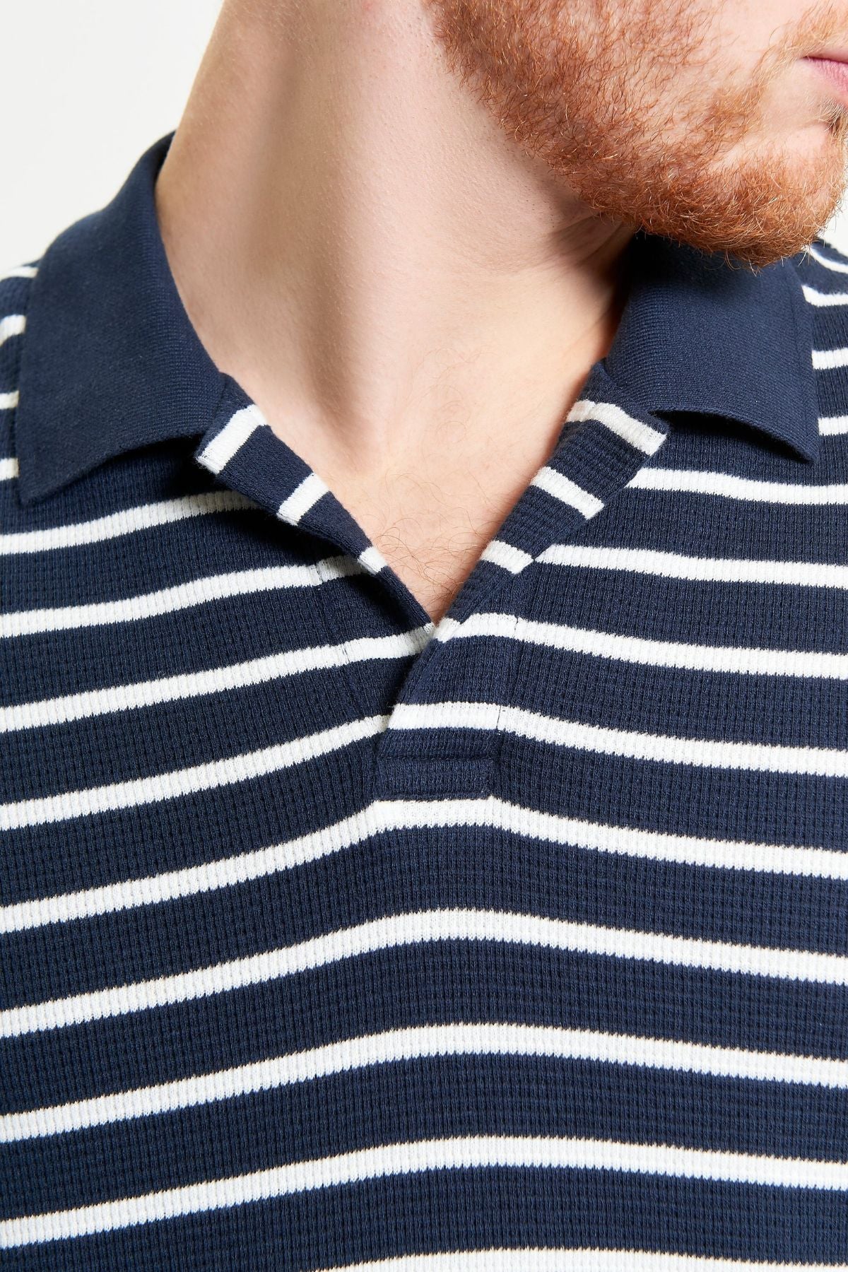 Ben Sherman Waffle Stripe Polo - Image 3