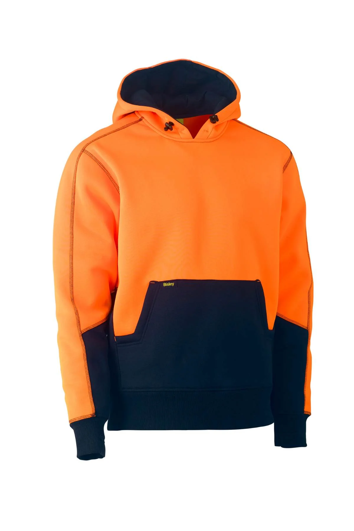 Bisley Hi Vis Fleece Hoodie Pullover