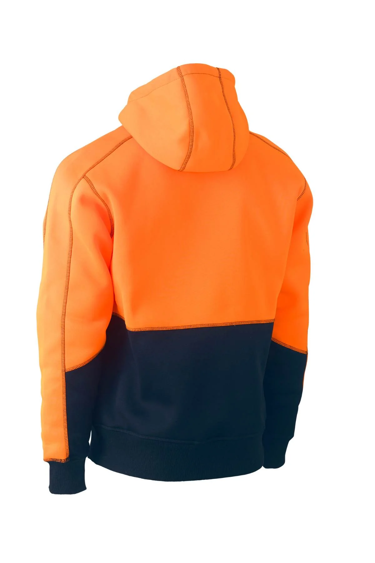 Bisley Hi Vis Fleece Hoodie Pullover - Image 2