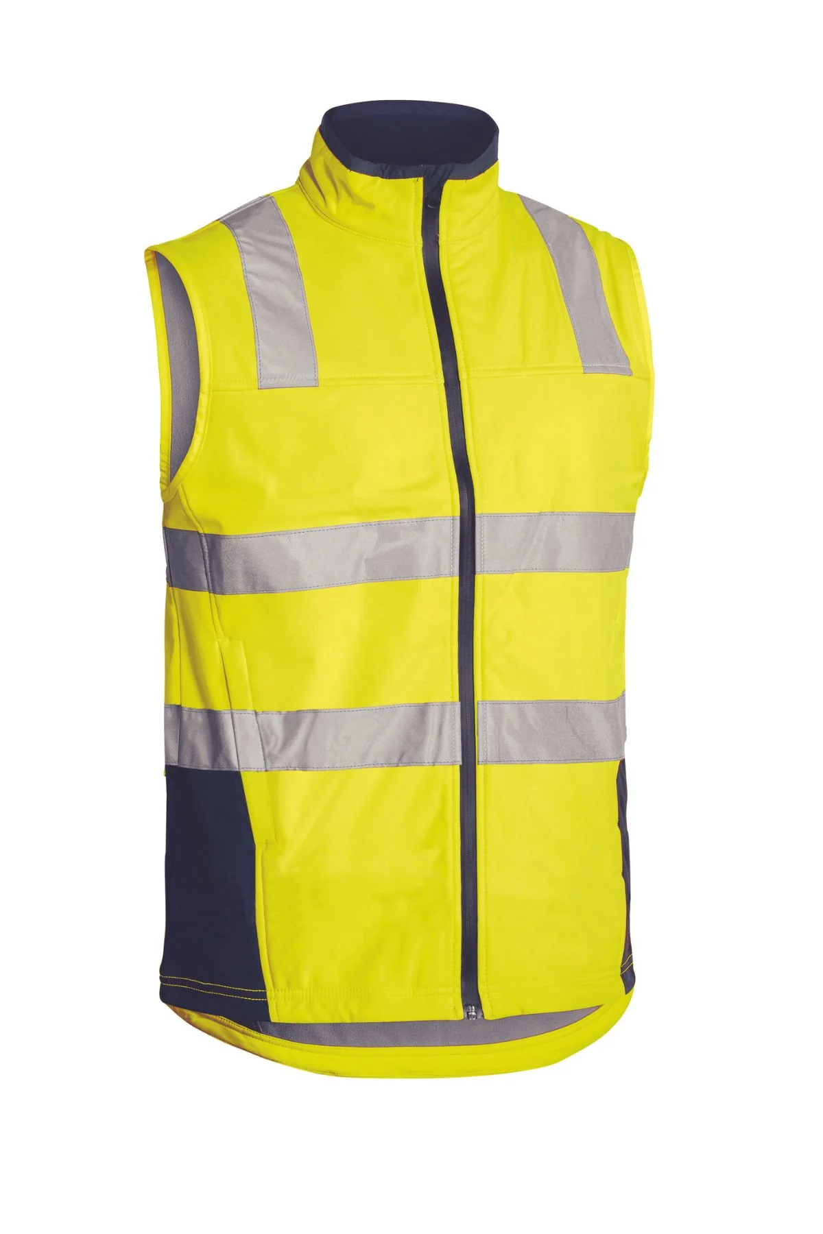 Bisley Hi Vis Soft Shell Taped Vest