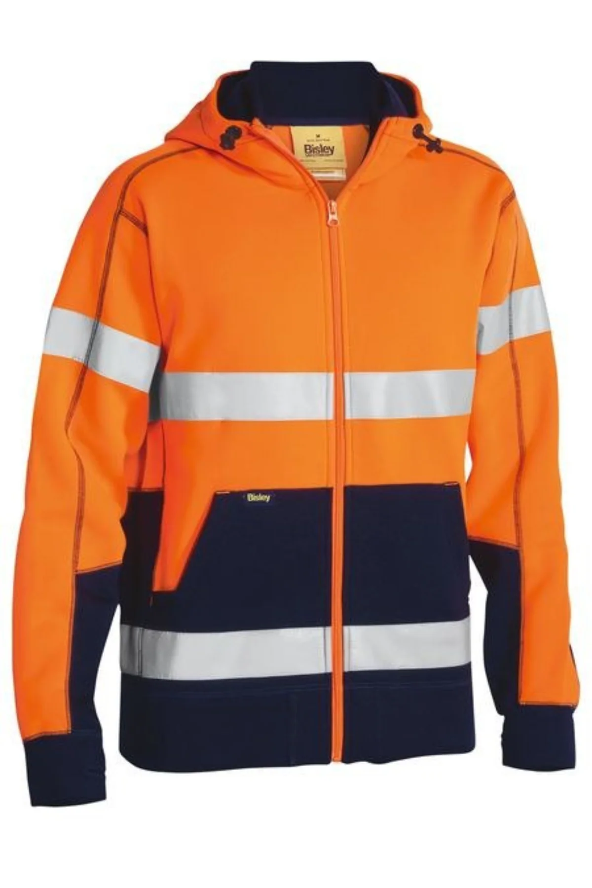 Bisley Taped Hi Vis Fleece Hoodie