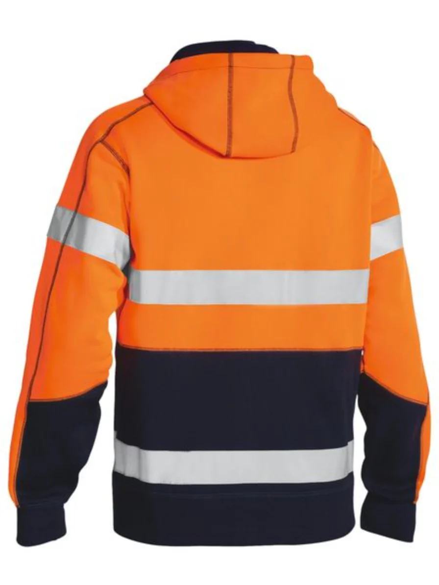 Bisley Taped Hi Vis Fleece Hoodie - Image 2