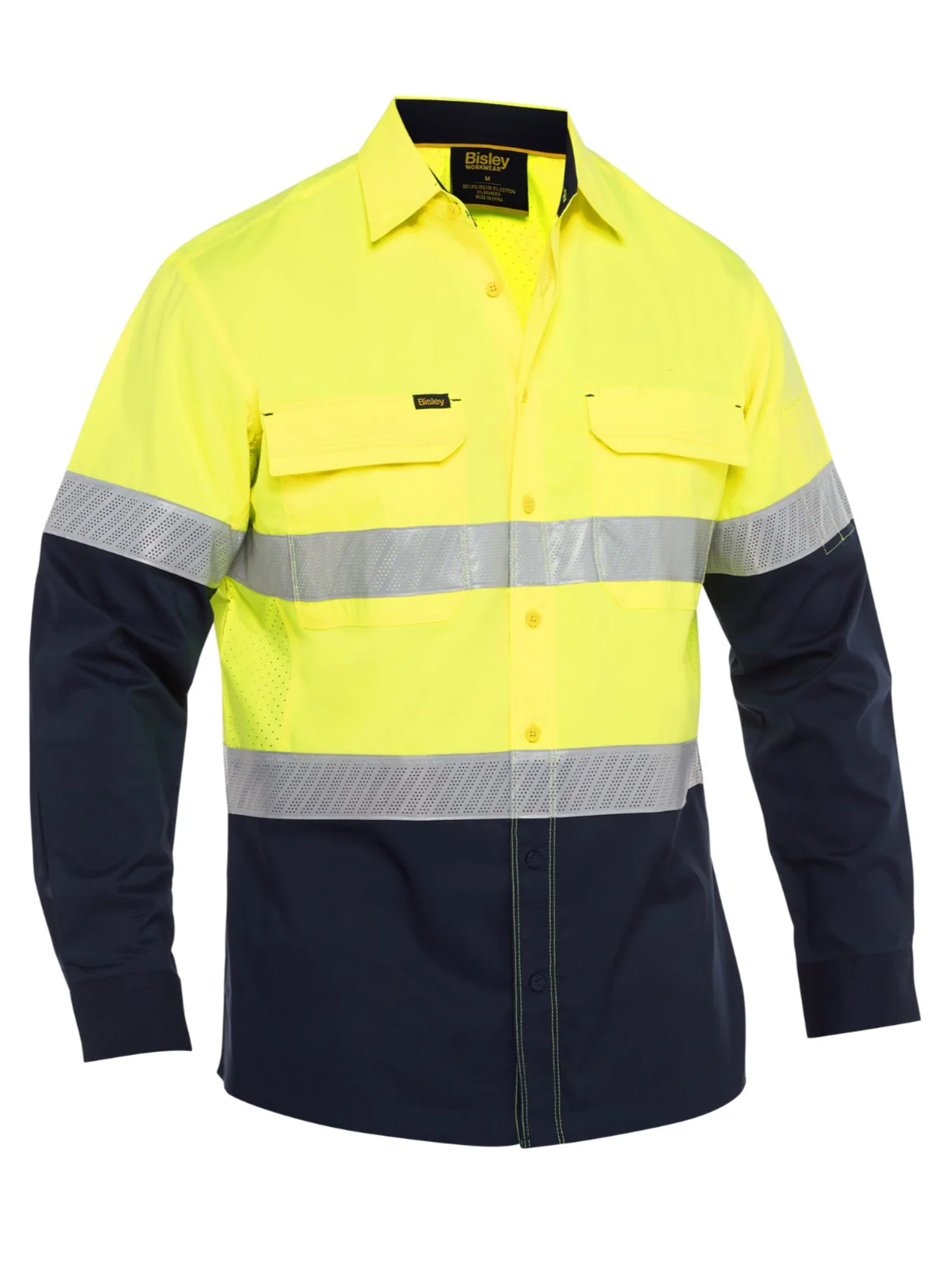 Bisley X Airflow Hi Vis Stretch Ripstop Shirt