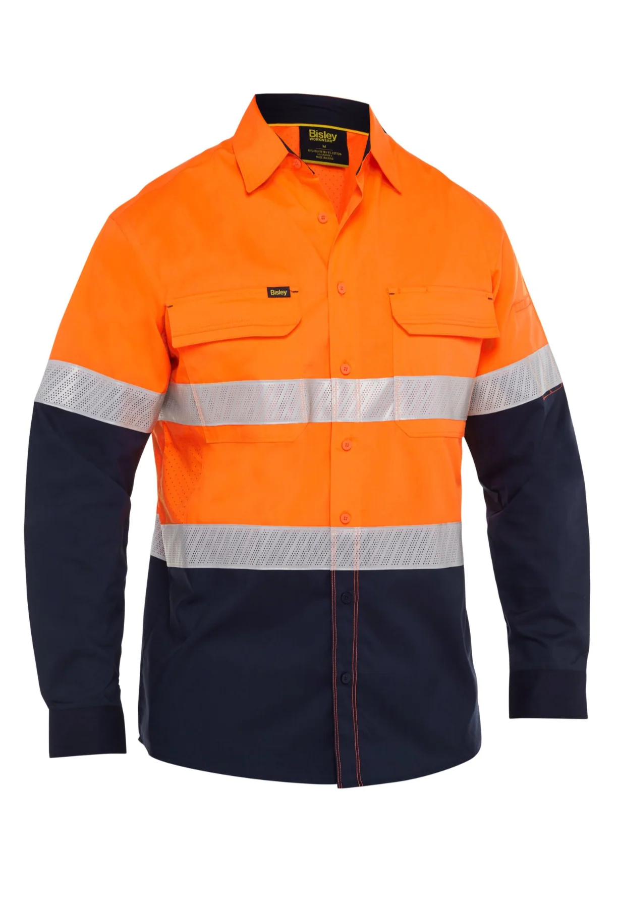 Bisley X Airflow Hi Vis Stretch Ripstop Shirt - Image 4