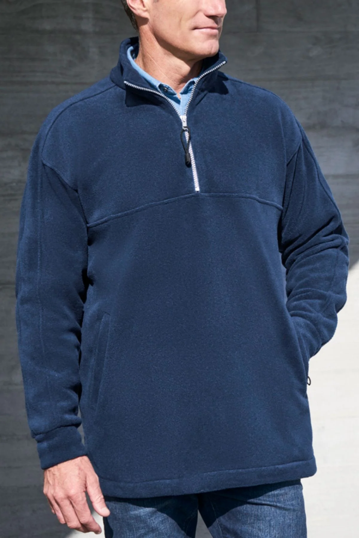 Biz Collection Plain Zip Front Fleece - Image 3