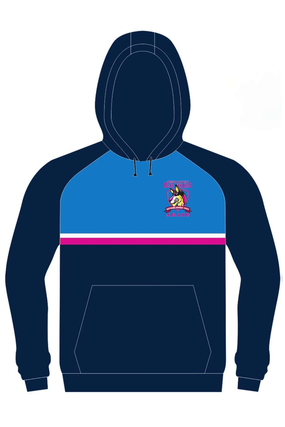 Bombala Junior Blue Heelers Pullover Cotton Lined Hoodie ** PRE-ORDER**