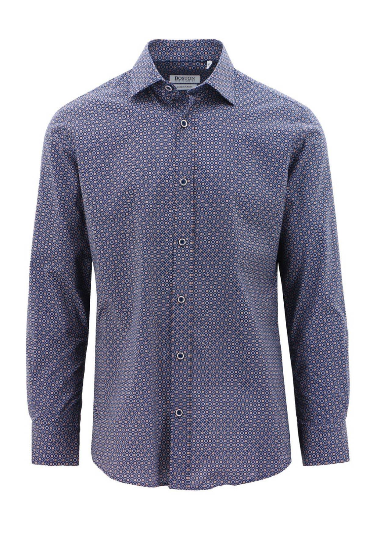 Boston Liberty Casual Circle Print Shirt