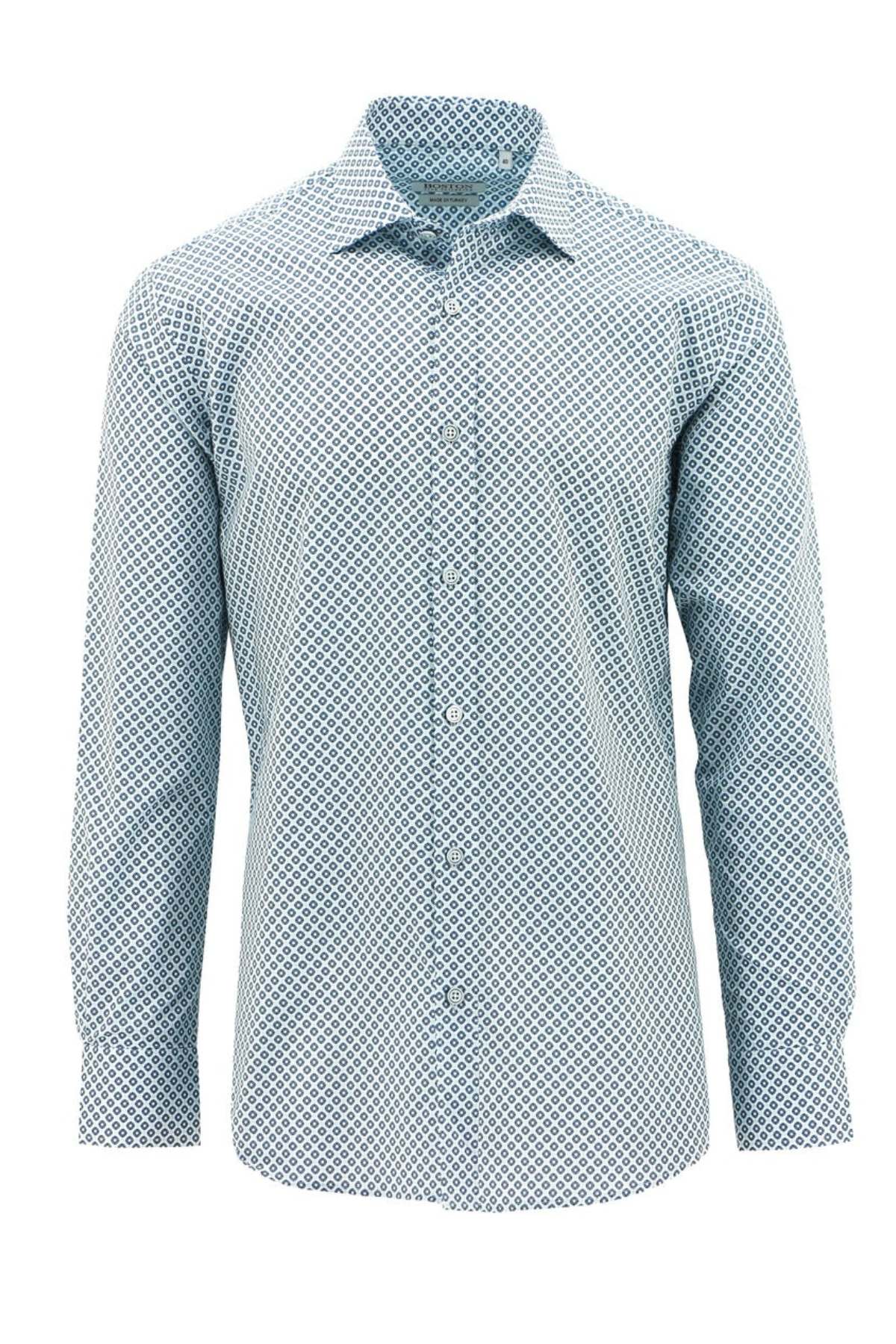Boston Liberty Casual Diamond Print Shirt