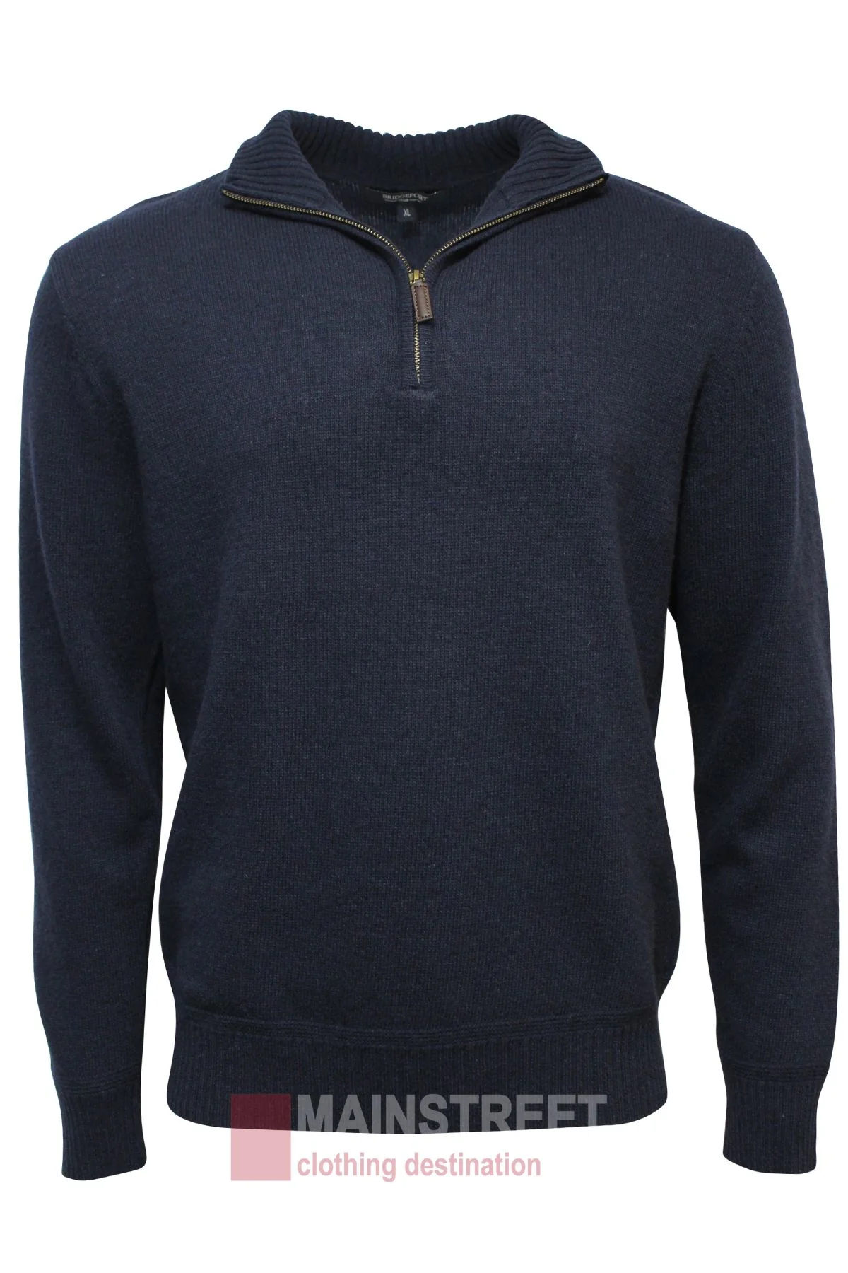 Bridgeport Wool Rich Half Zip Knit