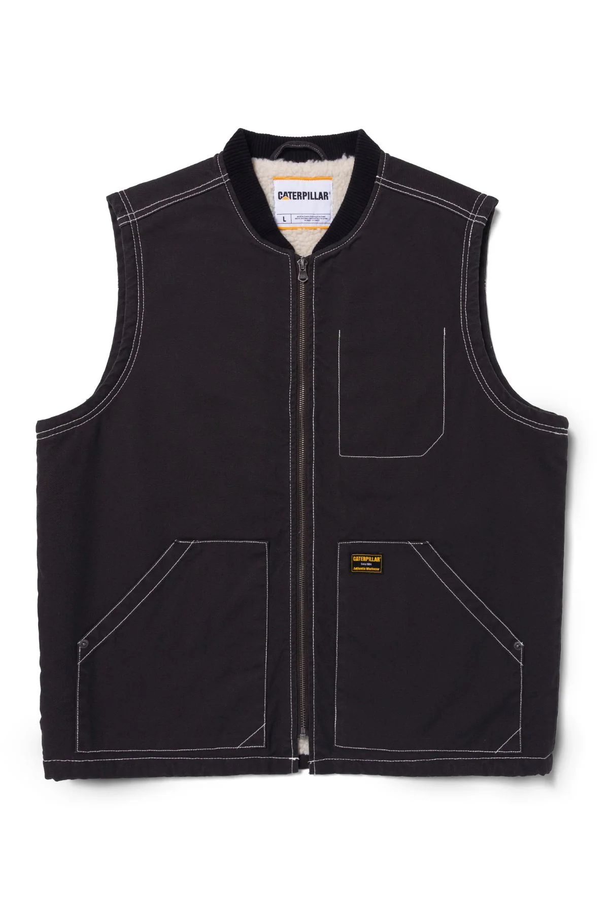 CAT Canvas Utility Sherpa Lined Vest