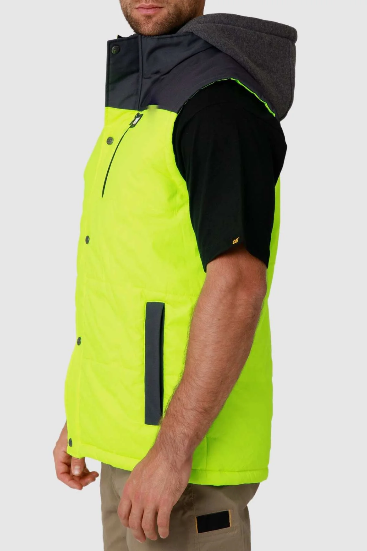 CAT Hi Vis Hooded Work Vest - Image 3