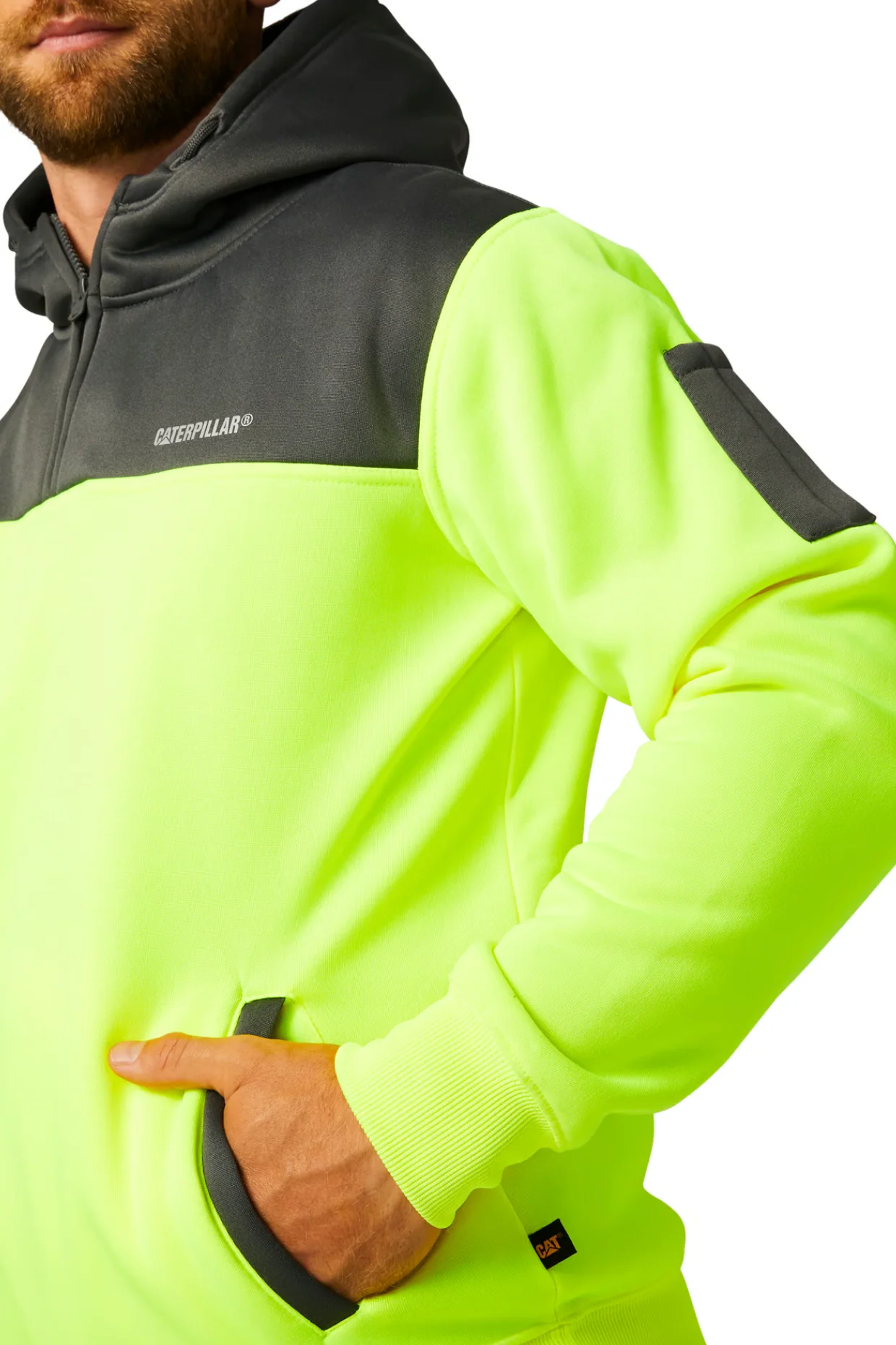 CAT Hi Vis Hoodie - Image 3