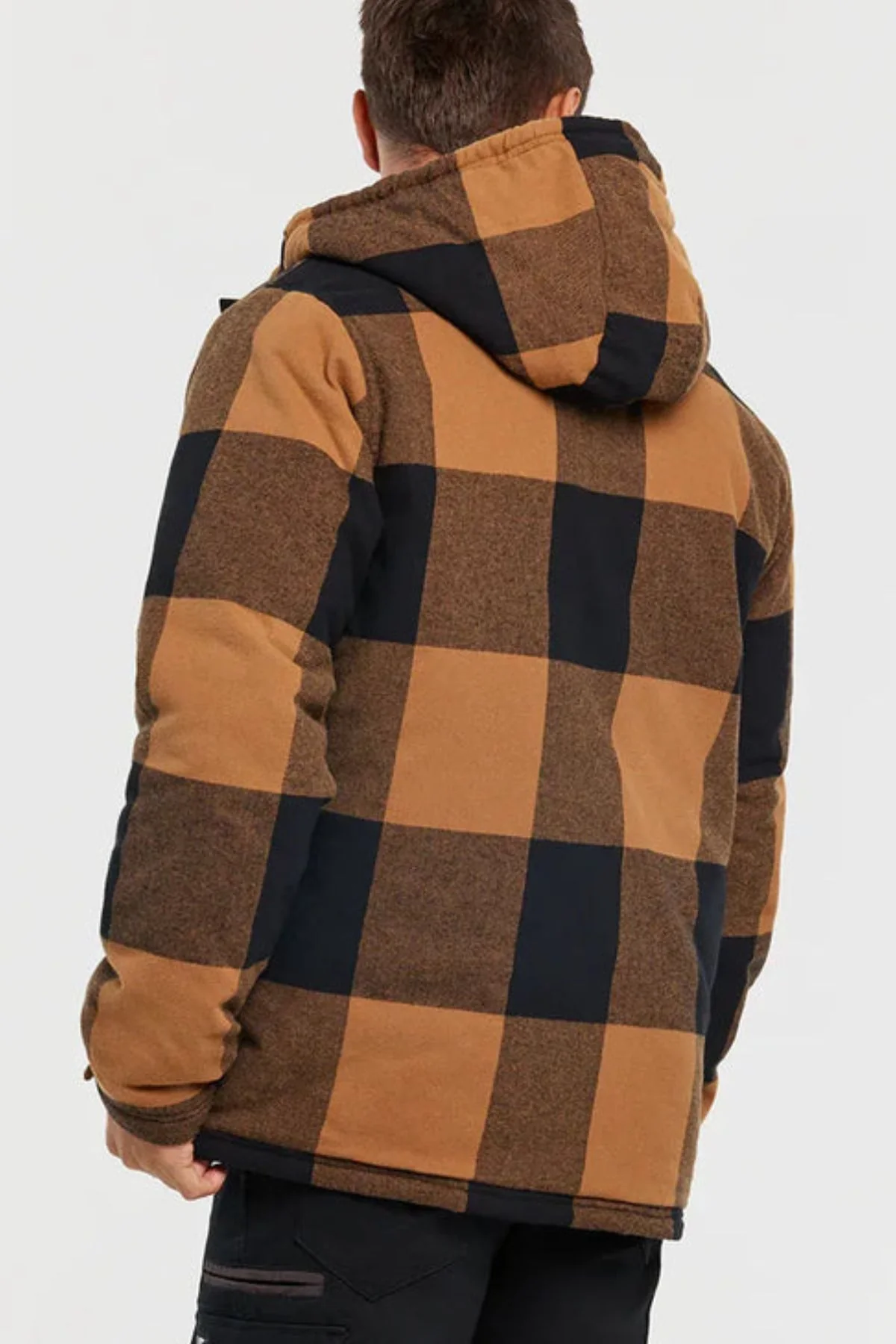 CAT Hooded Flannel Shirt Jacket - Image 3