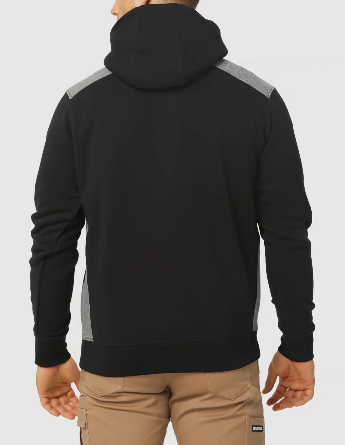 CAT Logo Panel Hooded Sweat - Image 2