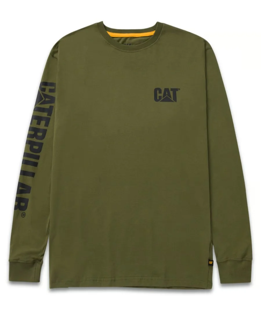 CAT Trademark Banner Long Sleeve Tee