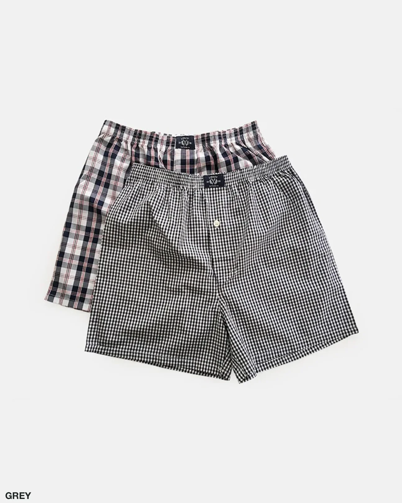 Coast Clothing Woven Check Boxers 2 Pack - Image 3