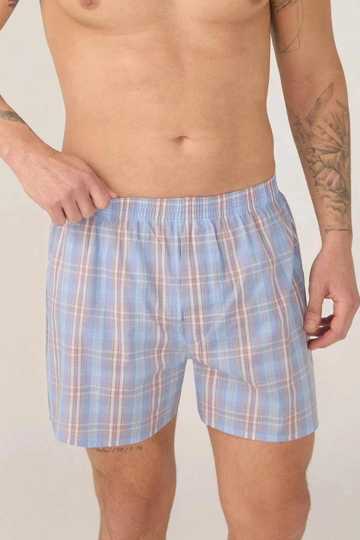 Contare Cotton 2 Pack Check Boxer Short - Image 2