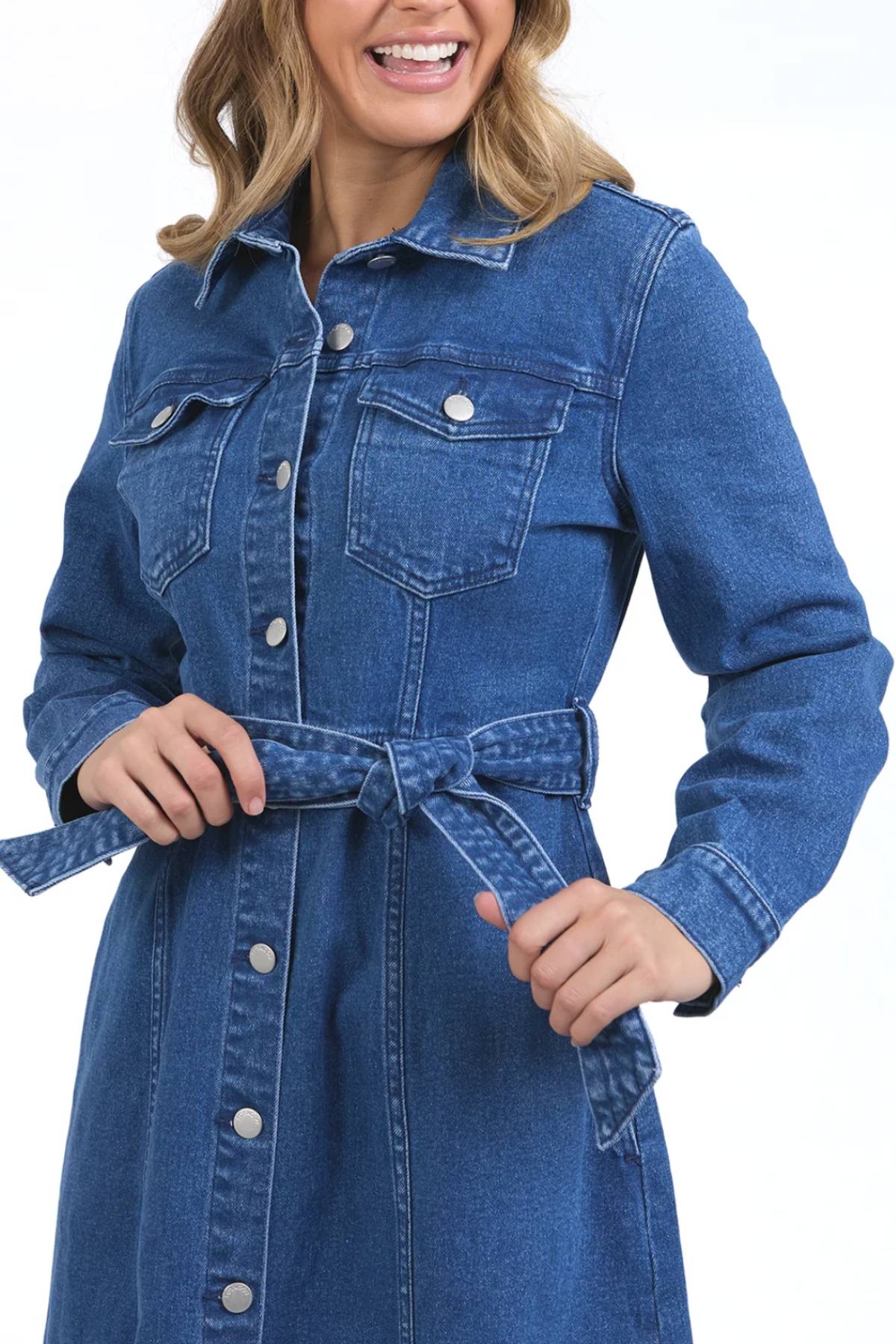 Foxwood Genevieve Denim Dress - Image 2