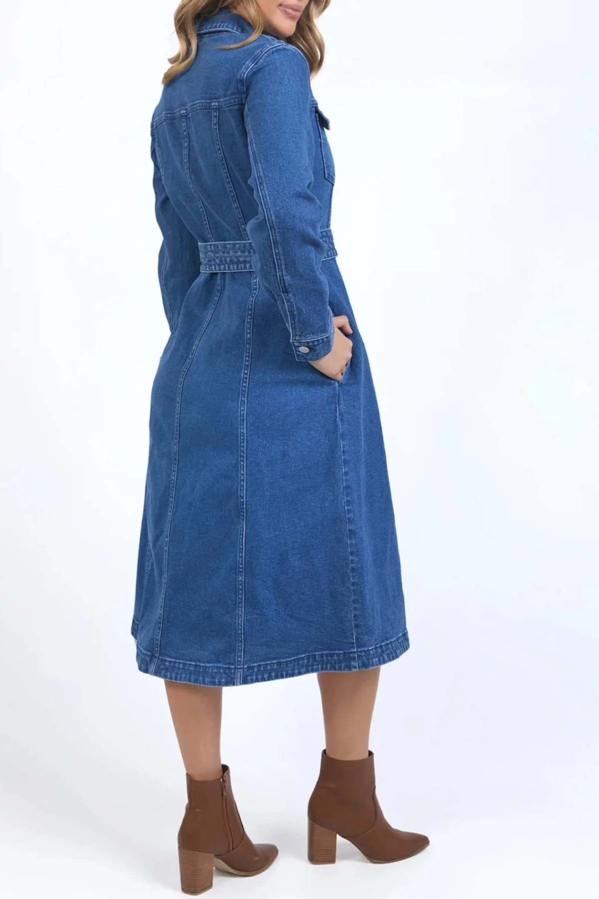 Foxwood Genevieve Denim Dress - Image 4