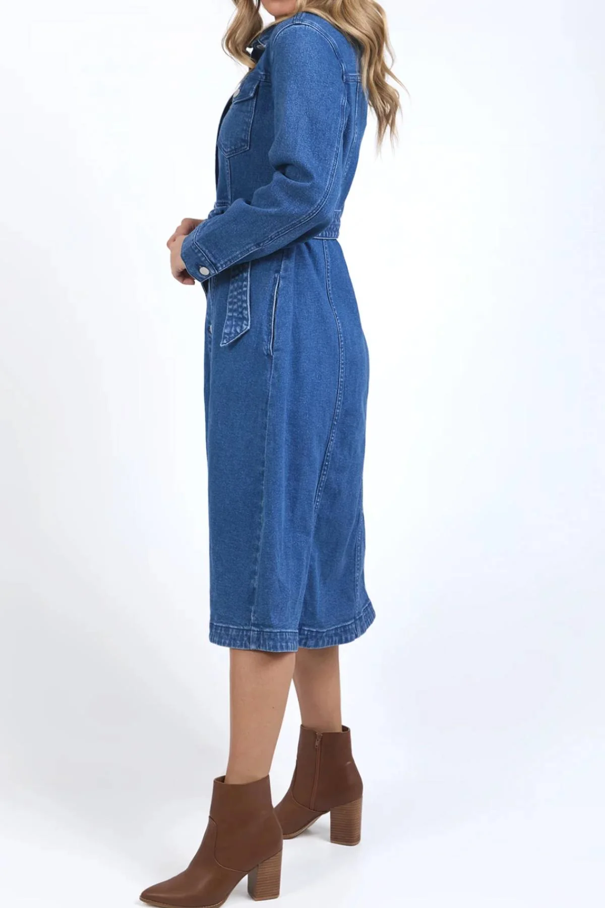 Foxwood Genevieve Denim Dress - Image 5