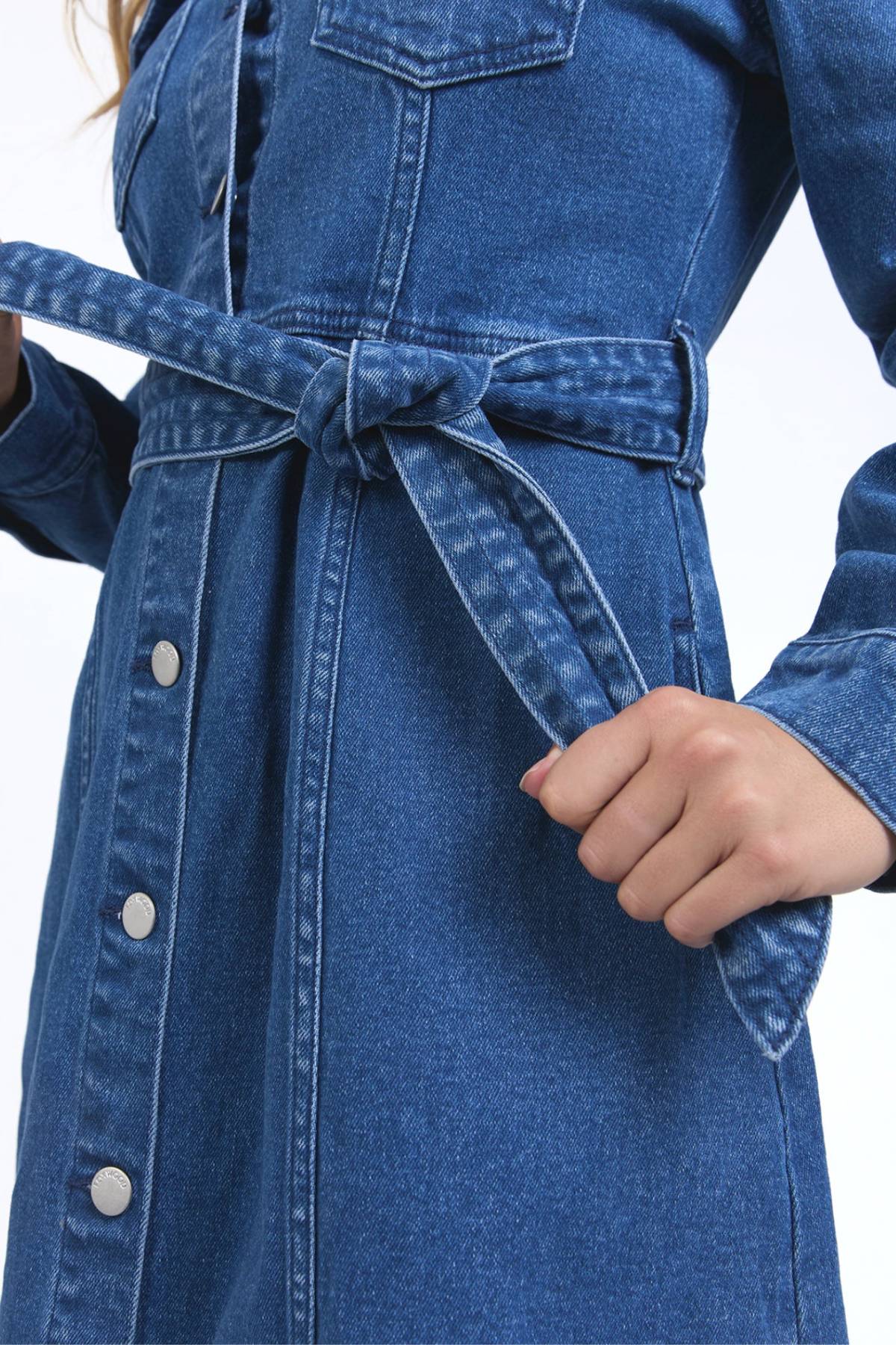 Foxwood Genevieve Denim Dress - Image 6