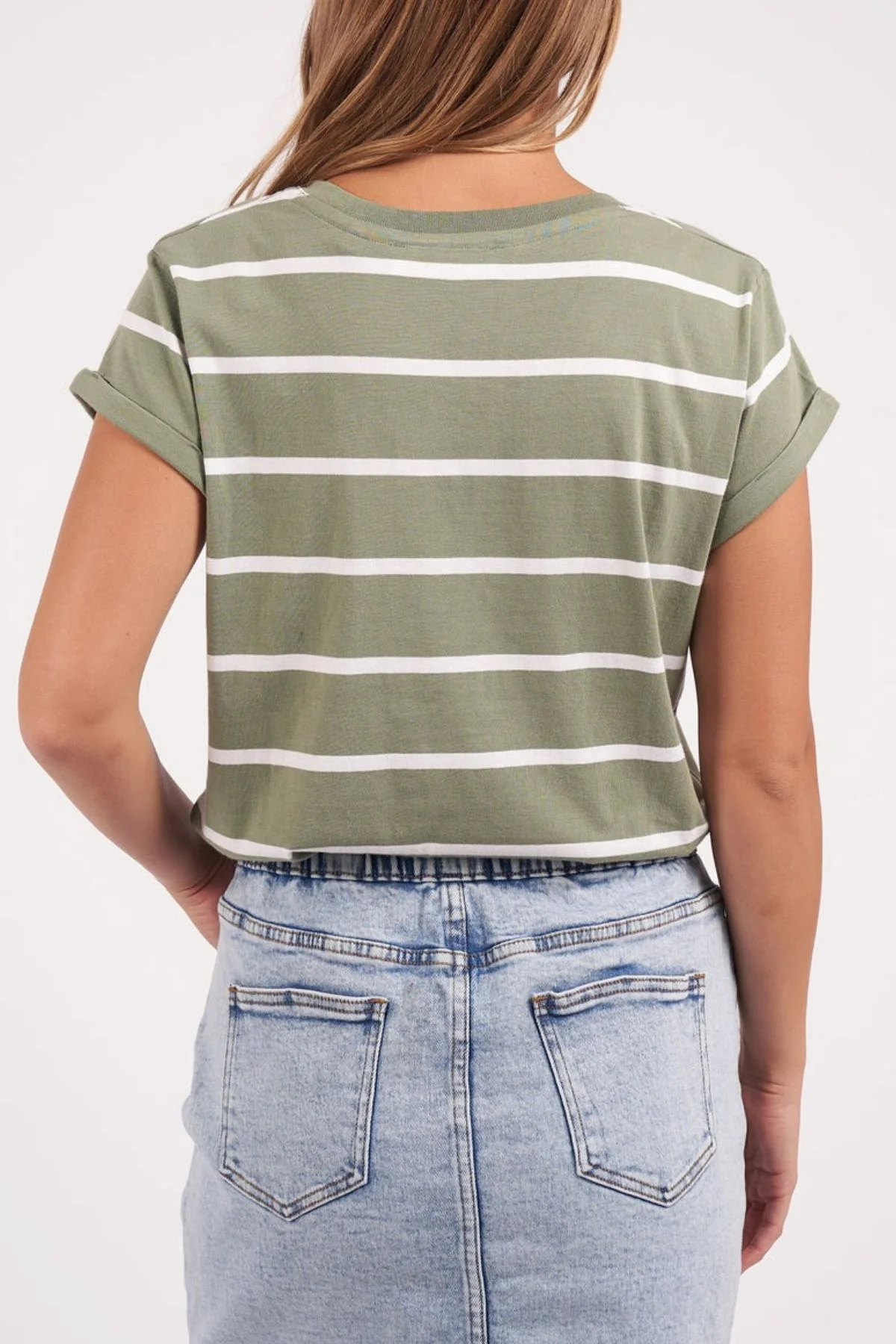 Foxwood Manly Stripe Vee Tee - Image 3