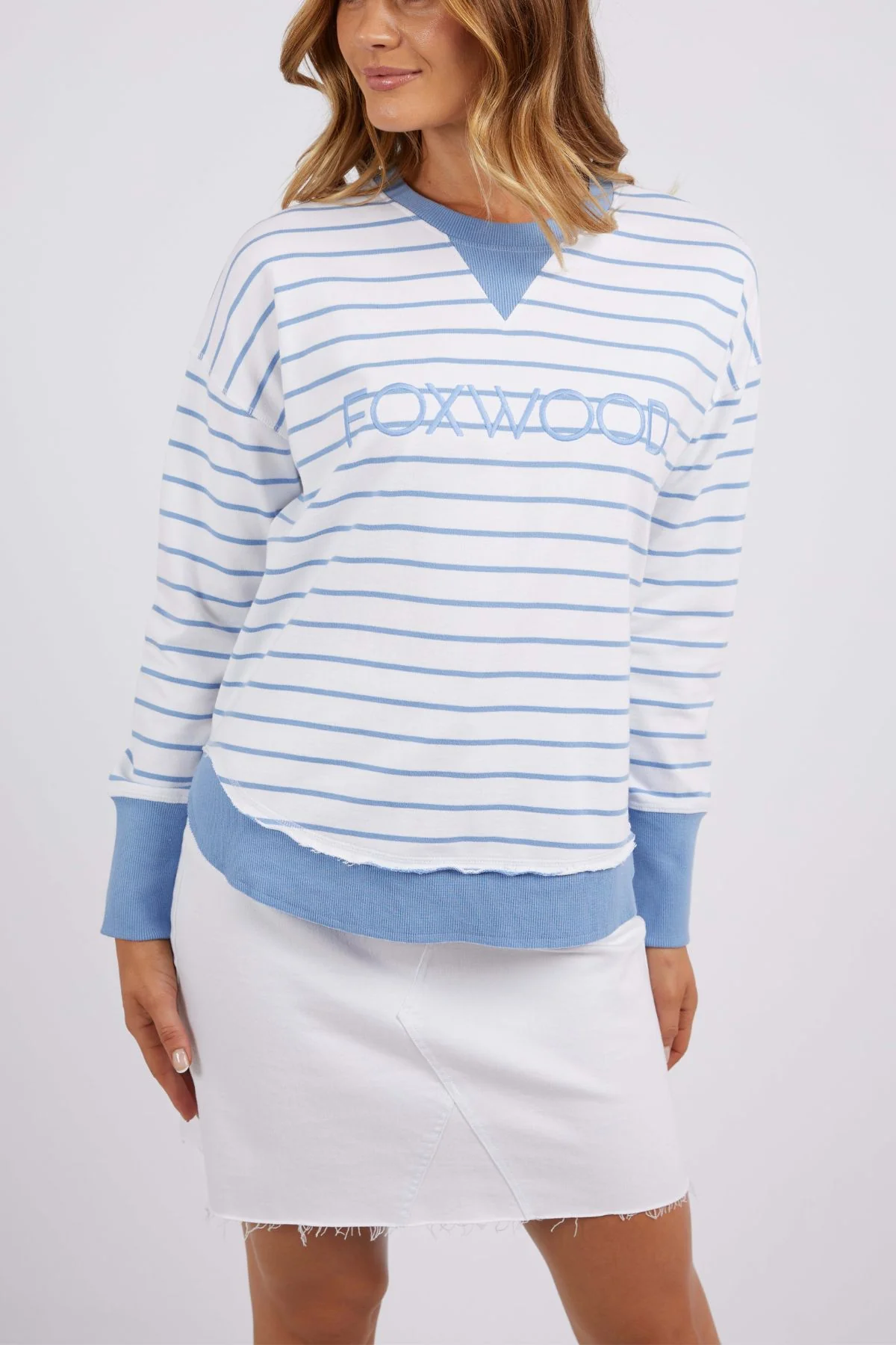 Foxwood Simplified Stripe Crew