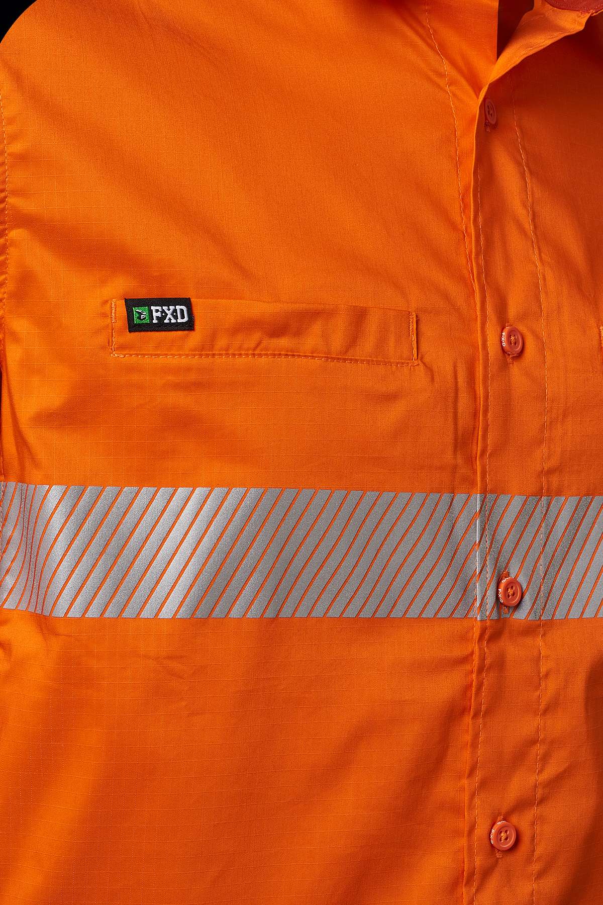 FXD LSH-2T Hi Vis Taped Stretch Long Sleeve Work Shirt - Image 4