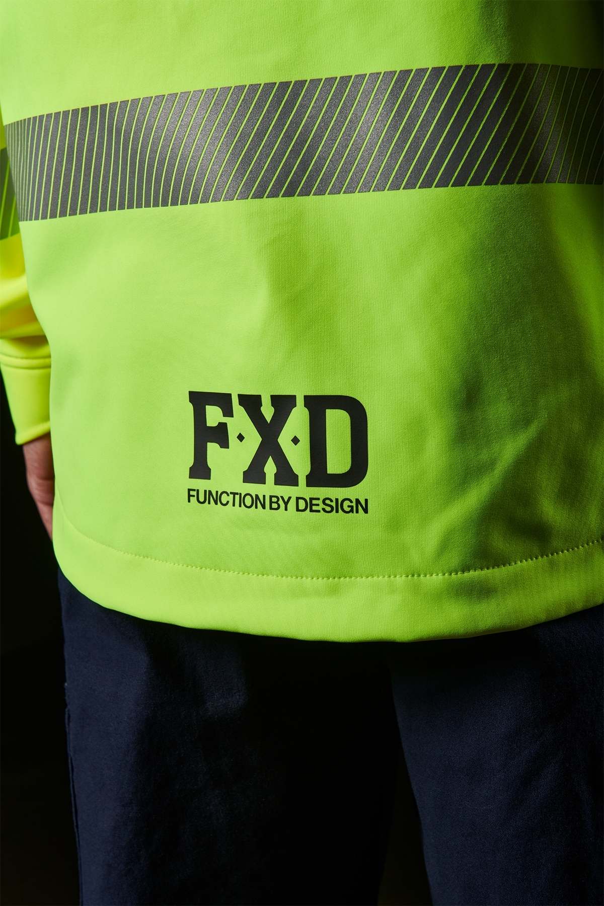 FXD WO-3T Hi Vis Taped Soft Shell Work Jacket - Image 8
