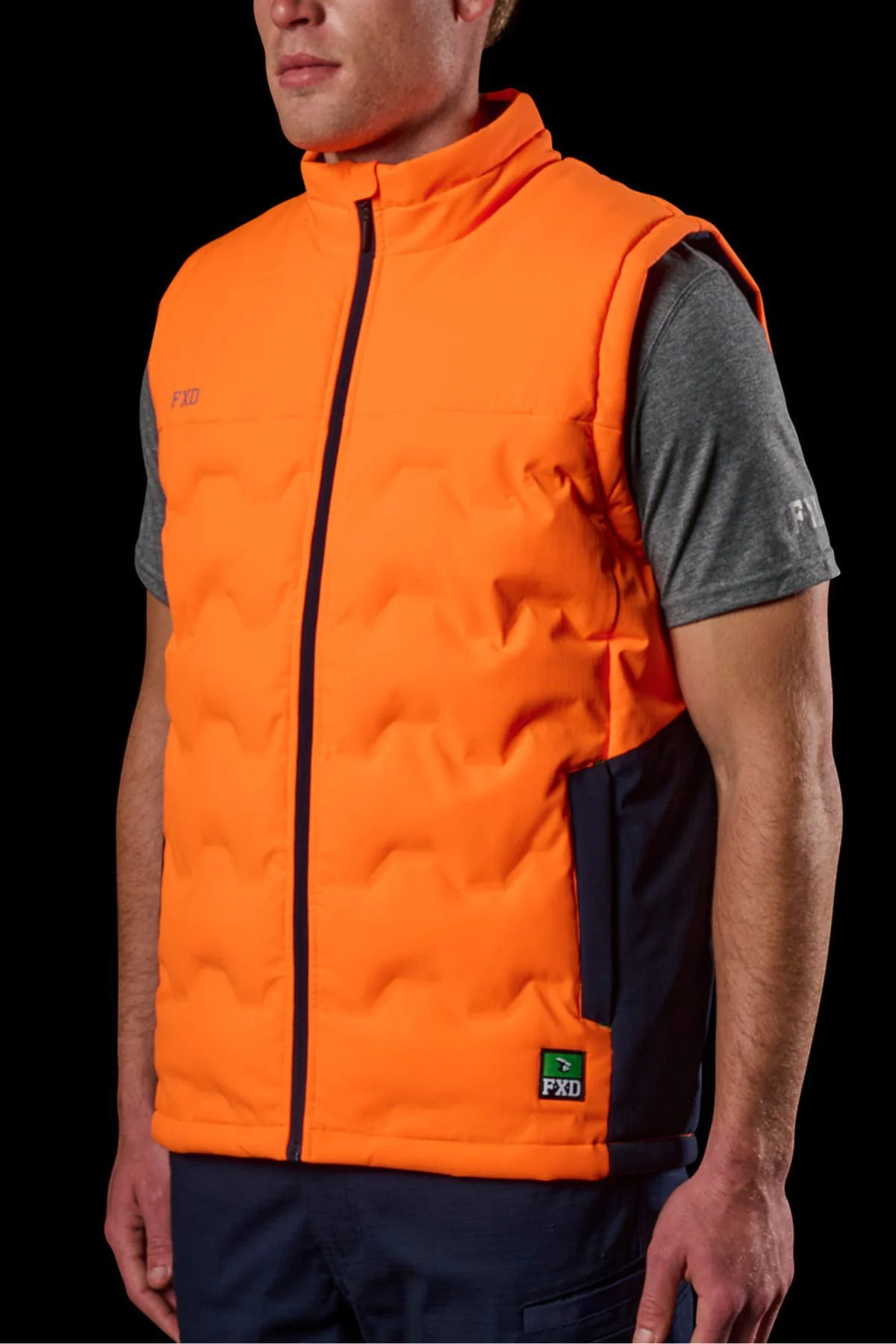 FXD WO-6 Hi Vis Insulated Puffer Vest - Image 3